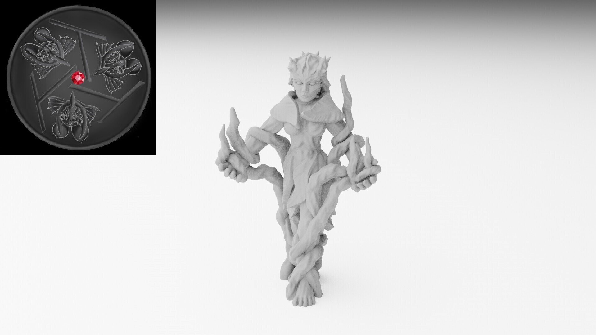 Spellsinger on foot (ilhadiel) wood elves - wargames - resin miniatures - 28 mm - 2