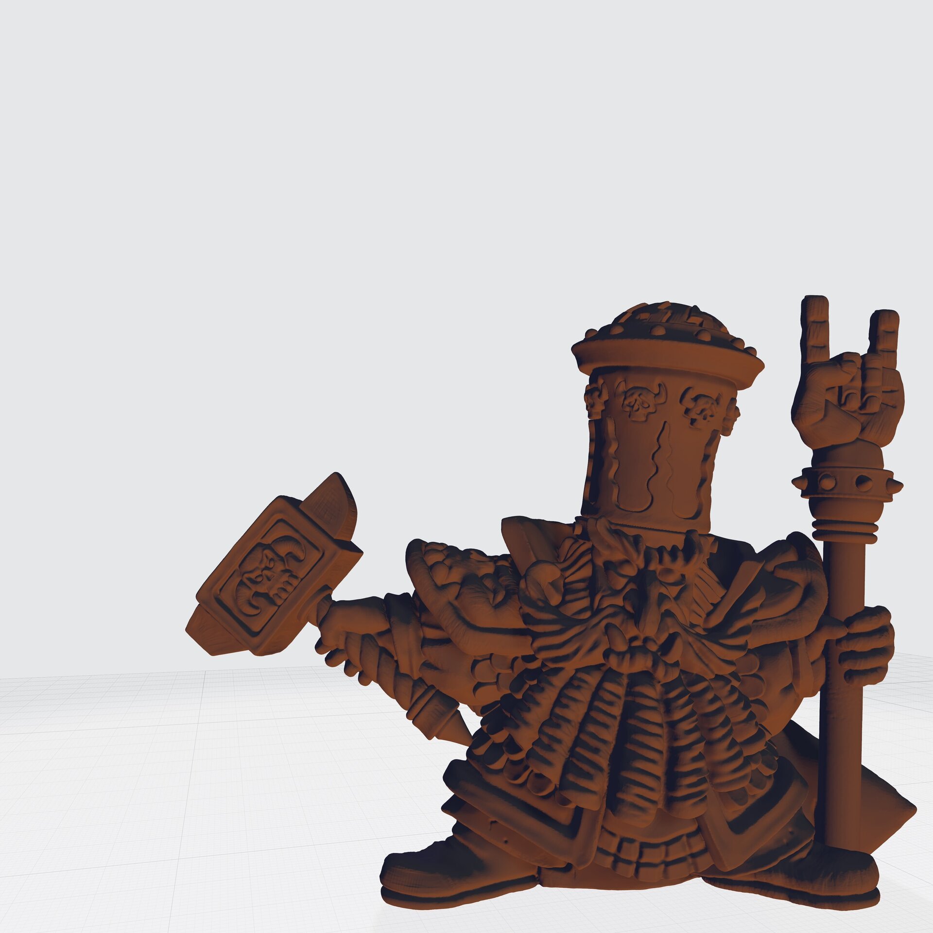 Sorcerer Prophet on foot (fabelzel) chaos dwarfs oldhammer - 28 mm - 4