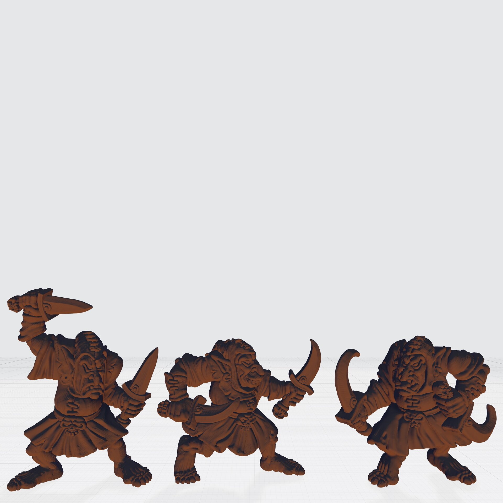 Hobgoblin Cutthroats (fabelzel) chaos dwarfs oldhammer - resin - 28 mm - 2