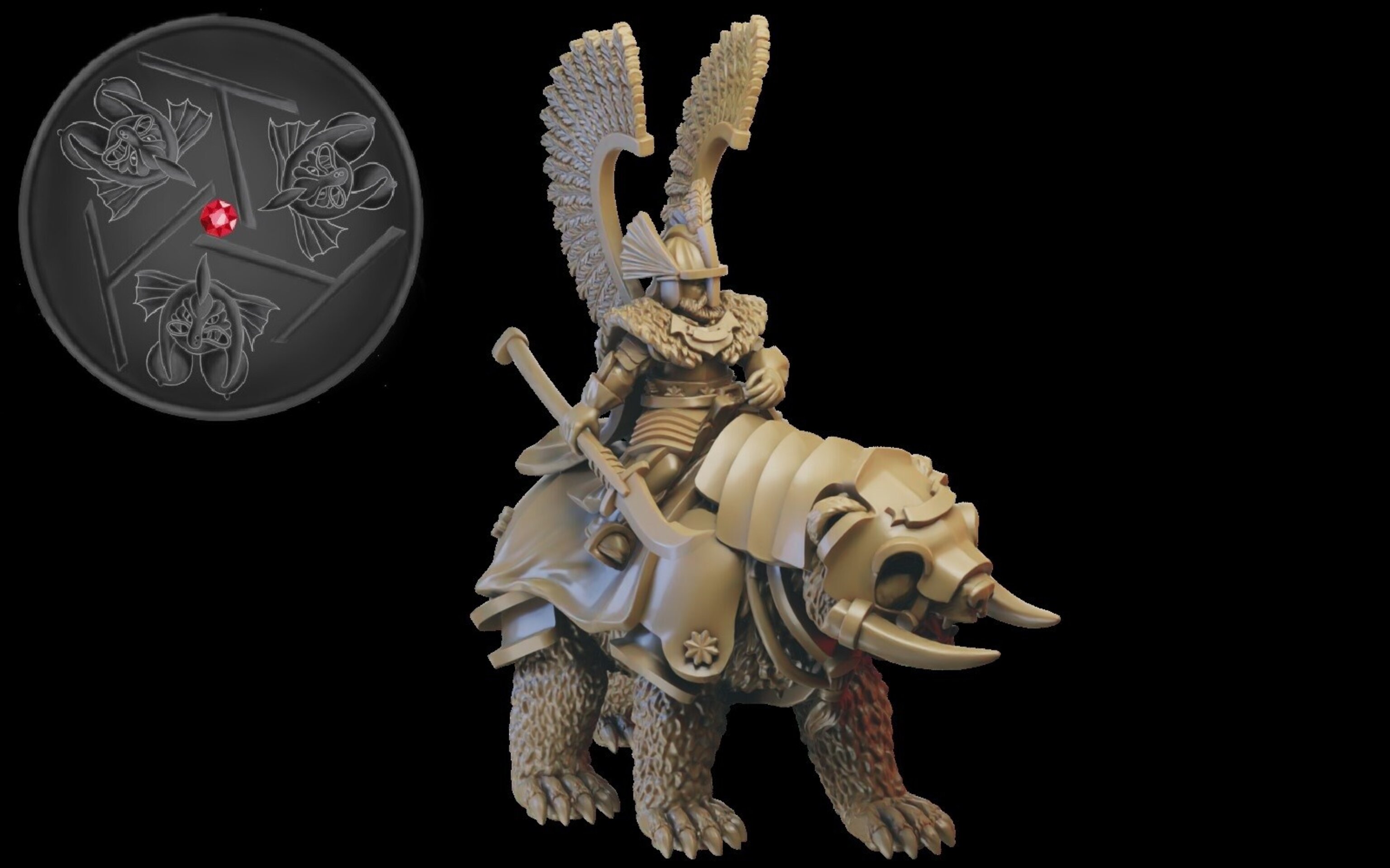 Tzar Character (ilhadiel) kislev - wargames - resin miniatures - 28 mm - 1