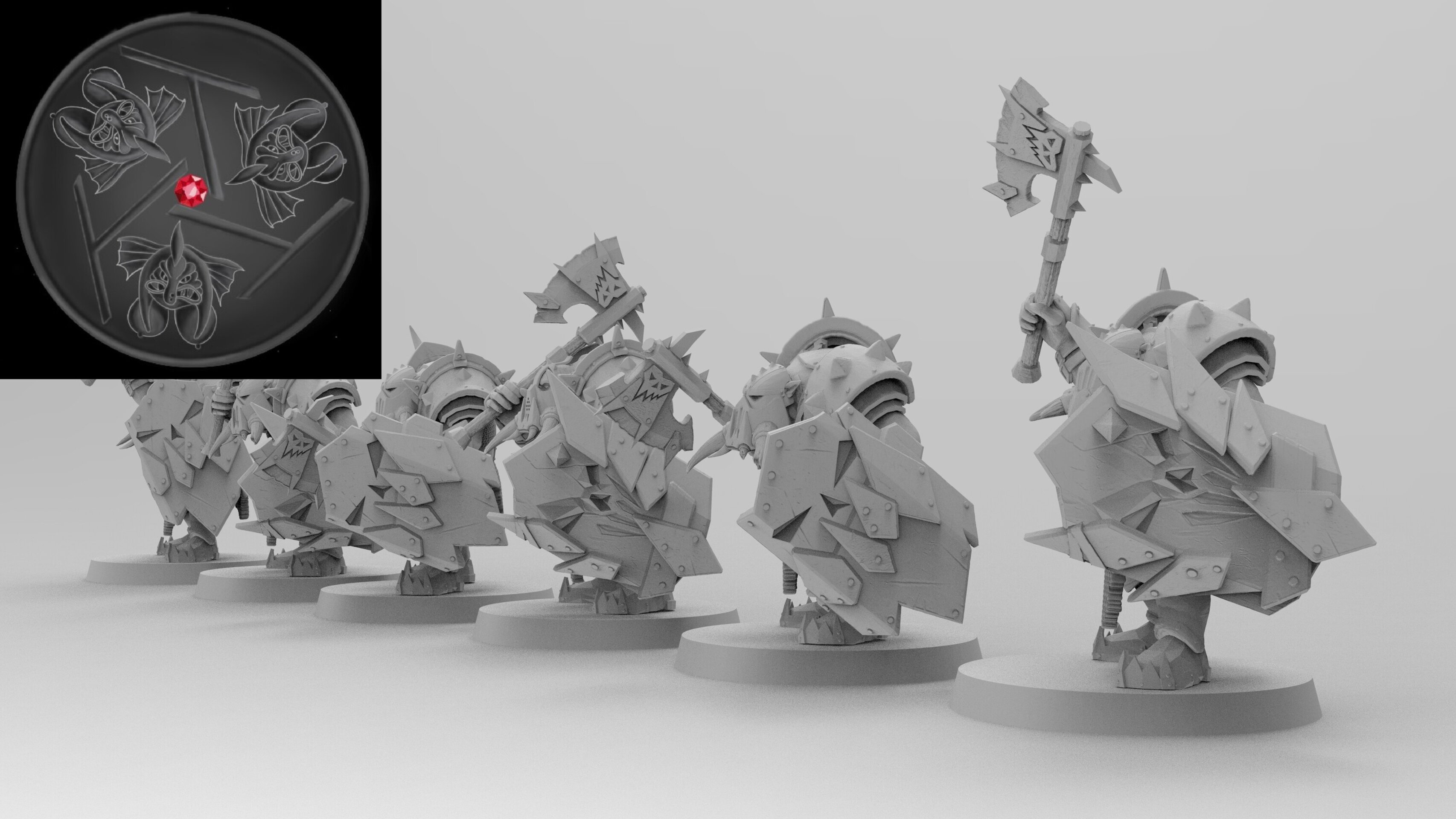 Black Orc Hero (emang) orcs & goblins - wargames - resin miniatures - 28 mm - 2