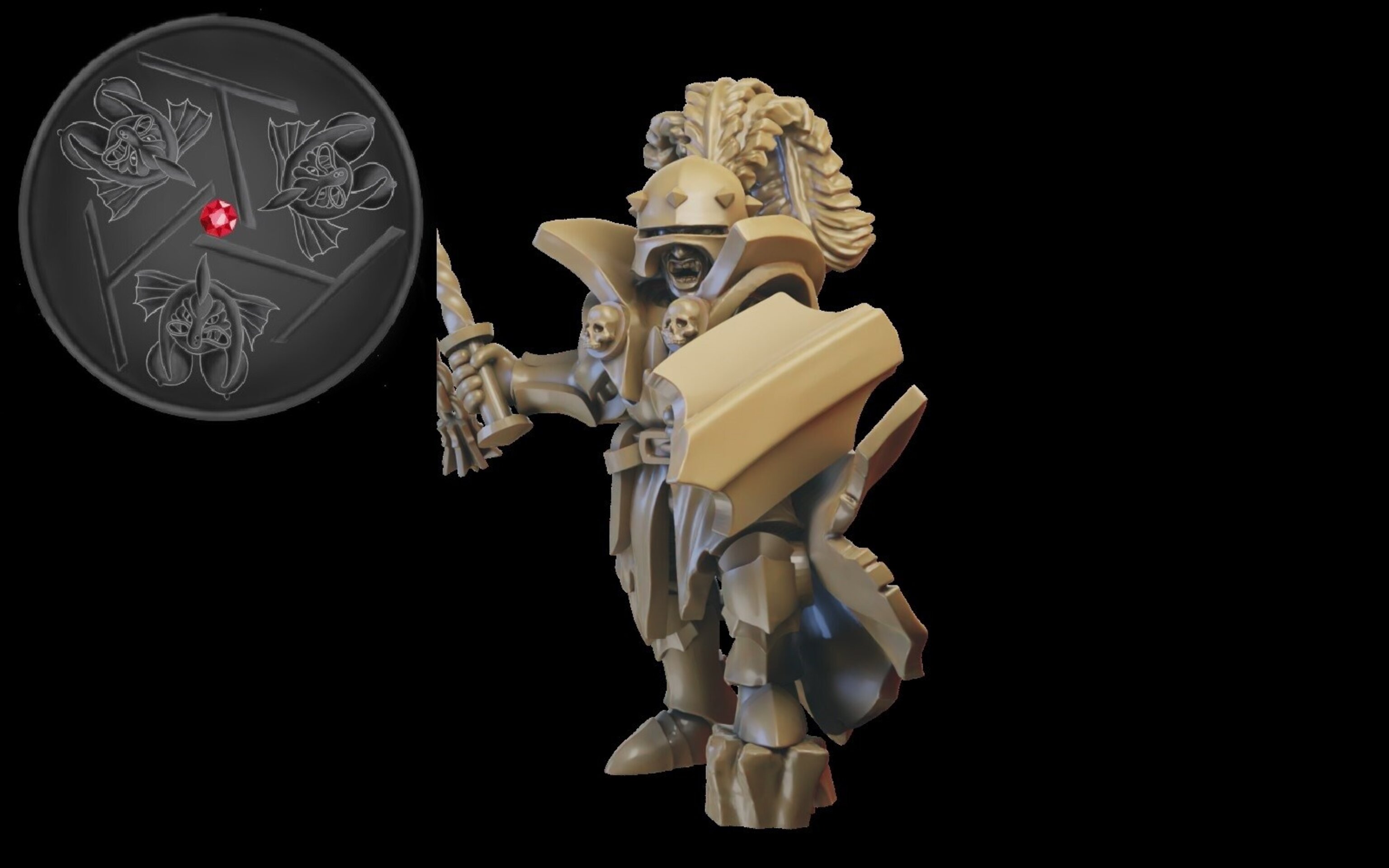 Vampire Count on foot (ilhadiel) vampire counts - resin miniatures - 28 mm - 2