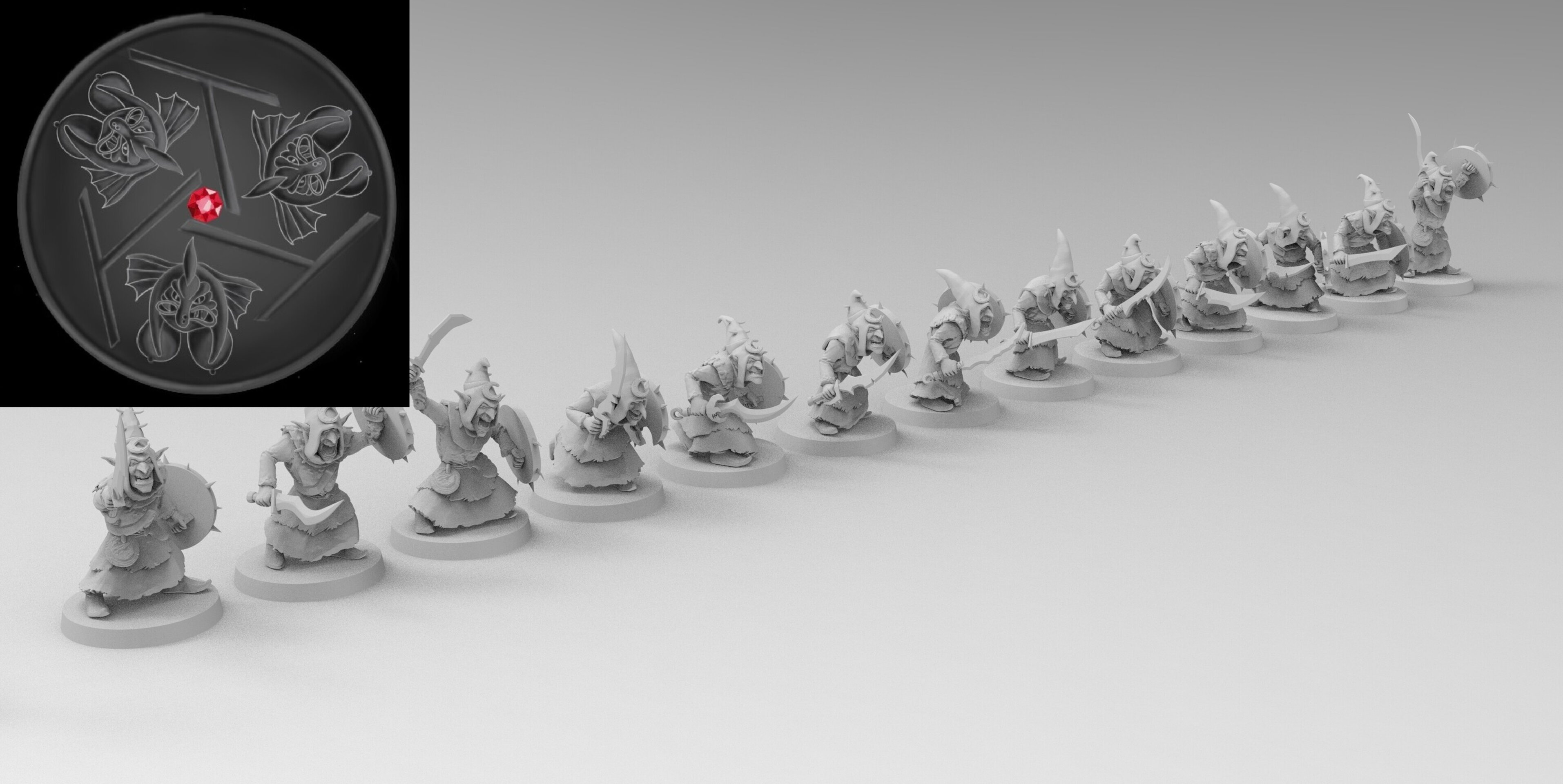 Night Goblins (emang) orcs & goblins - wargames - resin miniatures - 28 mm - 2