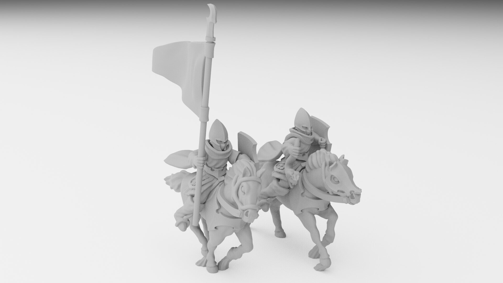 Dark Riders (ilhadiel) dark elves - wargames - resin miniatures - 28 mm - 4