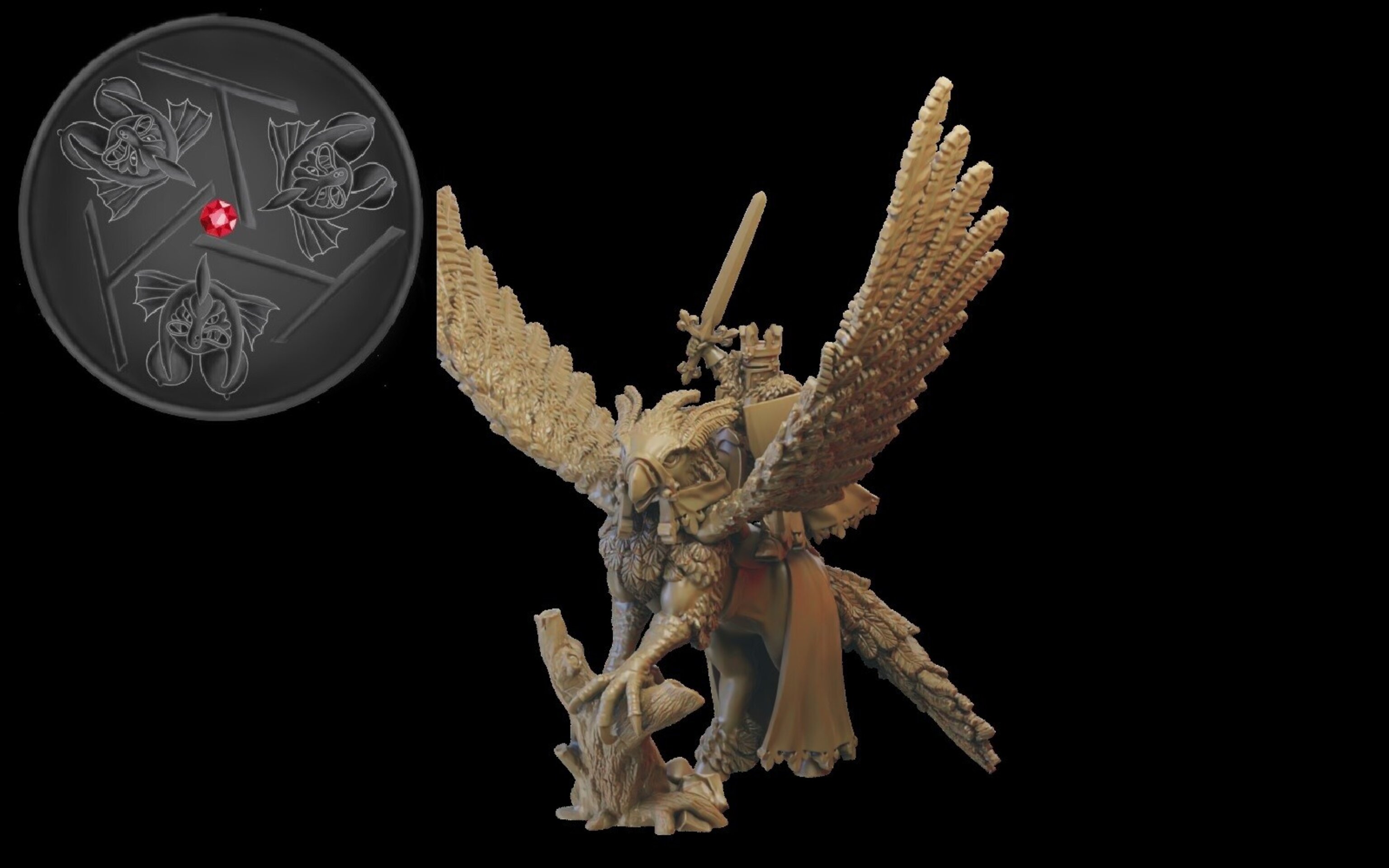 King Character (ilhadiel) bretonnia - wargames - resin miniatures - 28 mm - 1