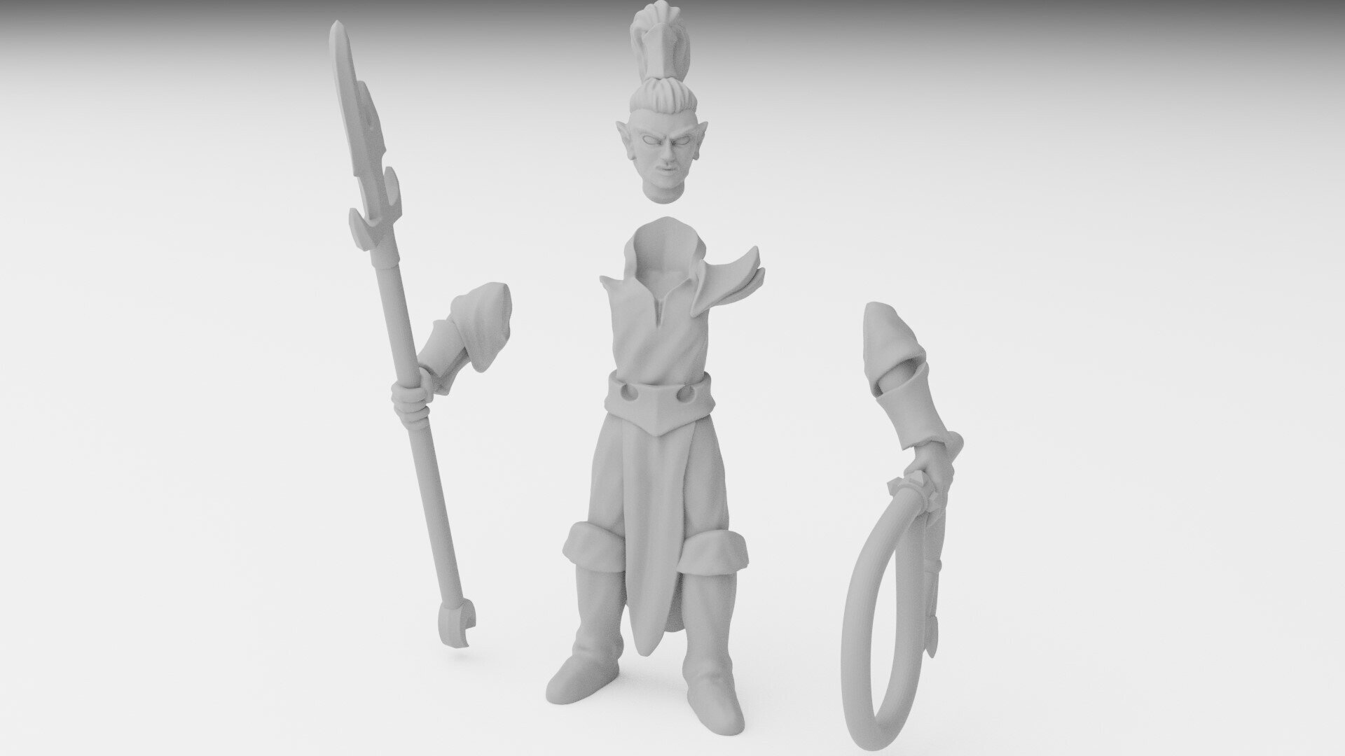 Hydra (ilhadiel) dark elves - wargames - resin miniatures - 28 mm - 7