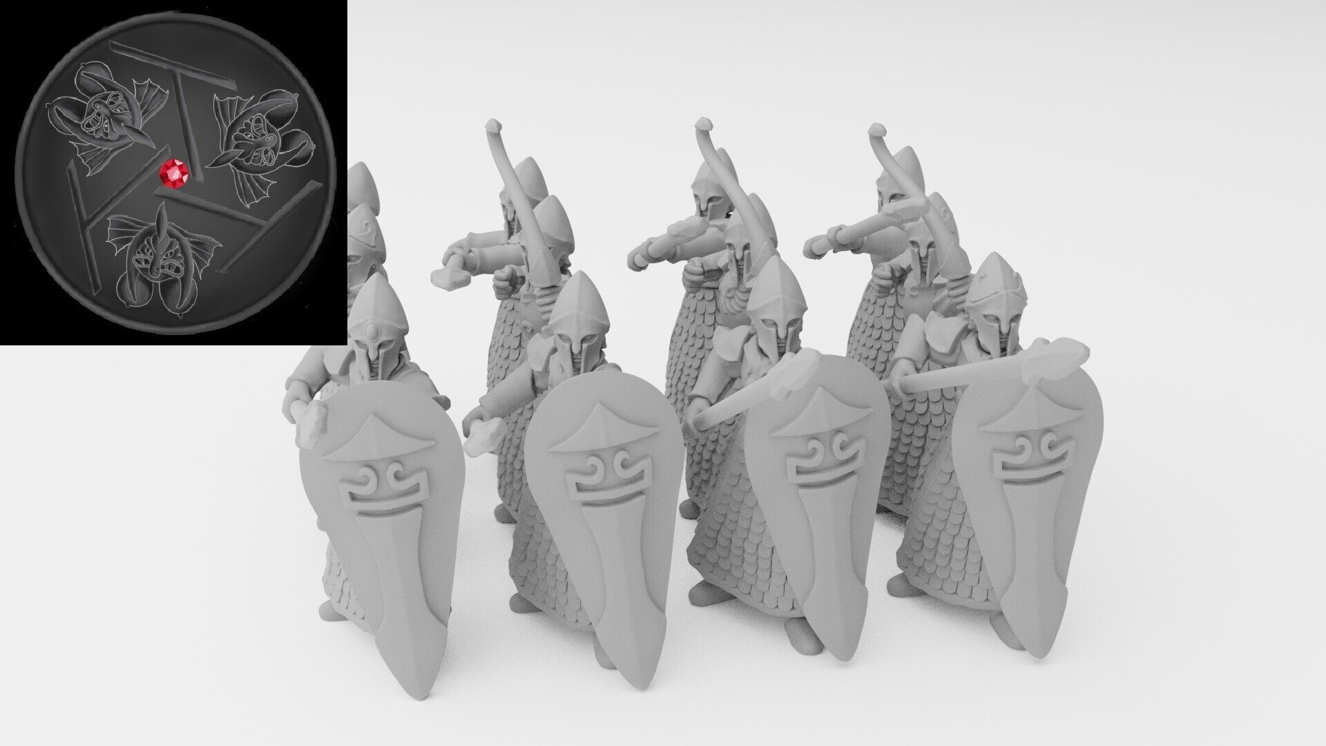 Sea Guard (ilhadiel) high elves - wargames - resin miniatures - 28 mm - 3