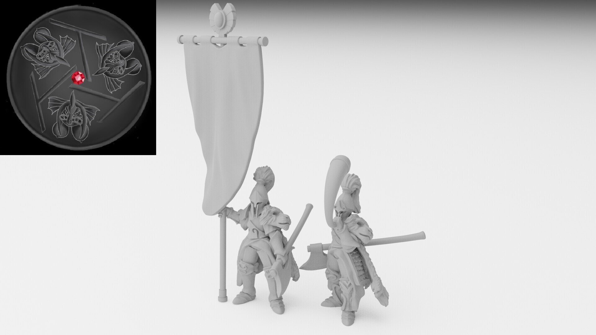 White Lions (ilhadiel) high elves - wargames - resin miniatures - 28 mm - 2