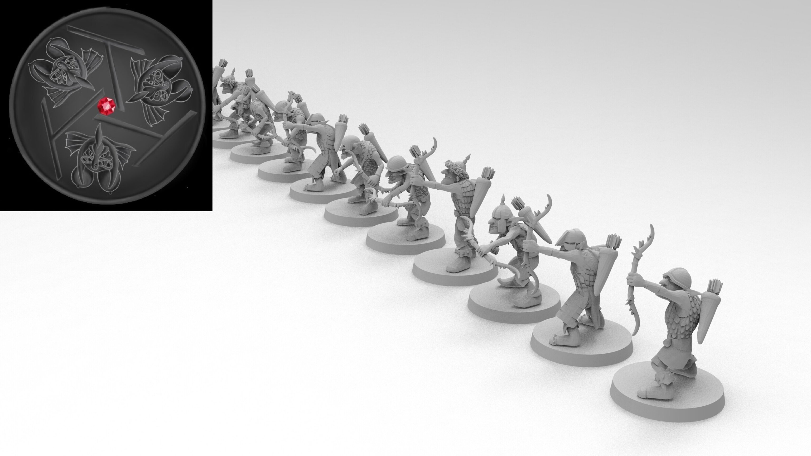 Goblins (emang) orcs & goblins - wargames - resin miniatures - 28 mm - 2