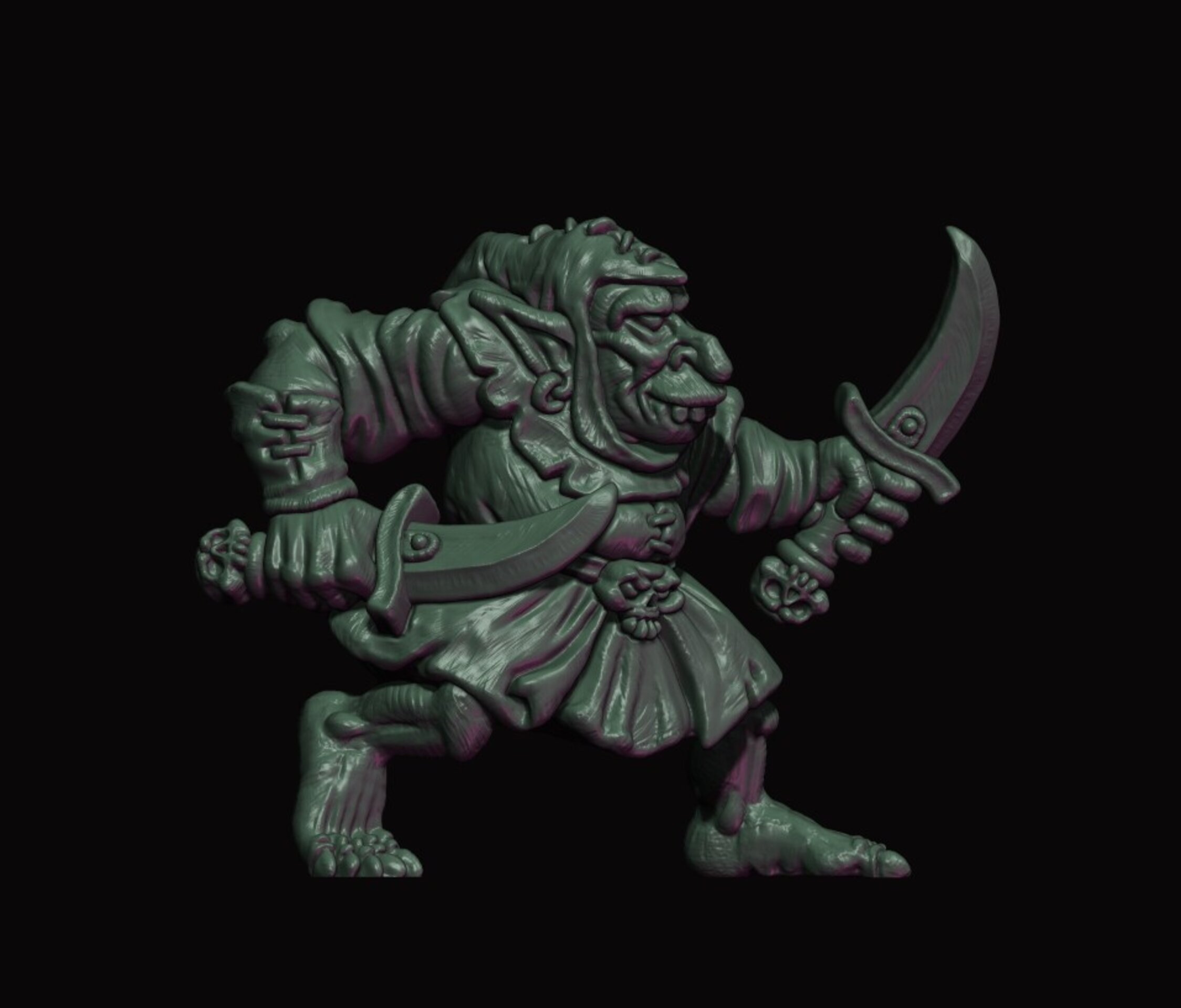 Hobgoblin Cutthroats (fabelzel) chaos dwarfs oldhammer - resin - 28 mm - 8