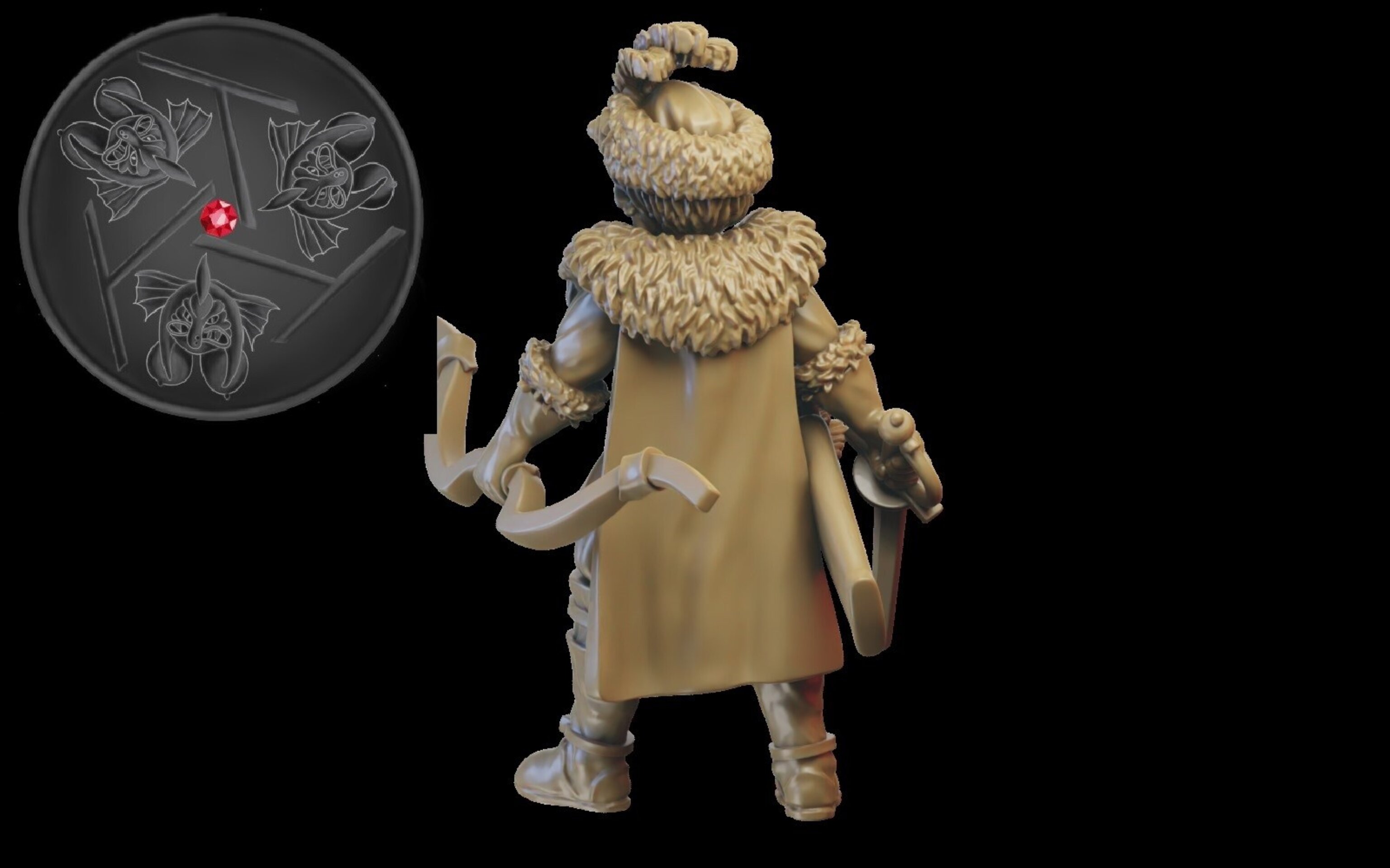 Character (ilhadiel) kislev - wargames - resin miniatures - 28 mm - 2