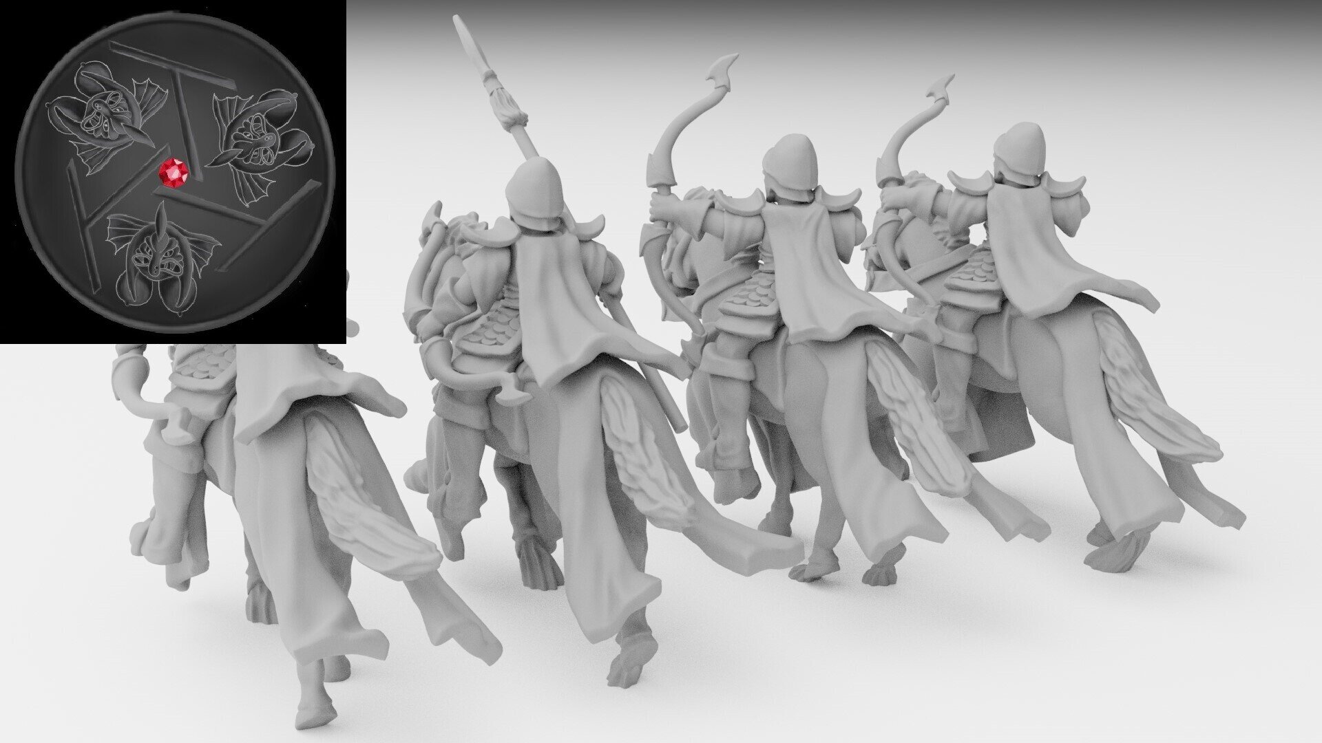 Reavers Knights  (ilhadiel) high elves - wargames - resin miniatures - 28 mm - 2