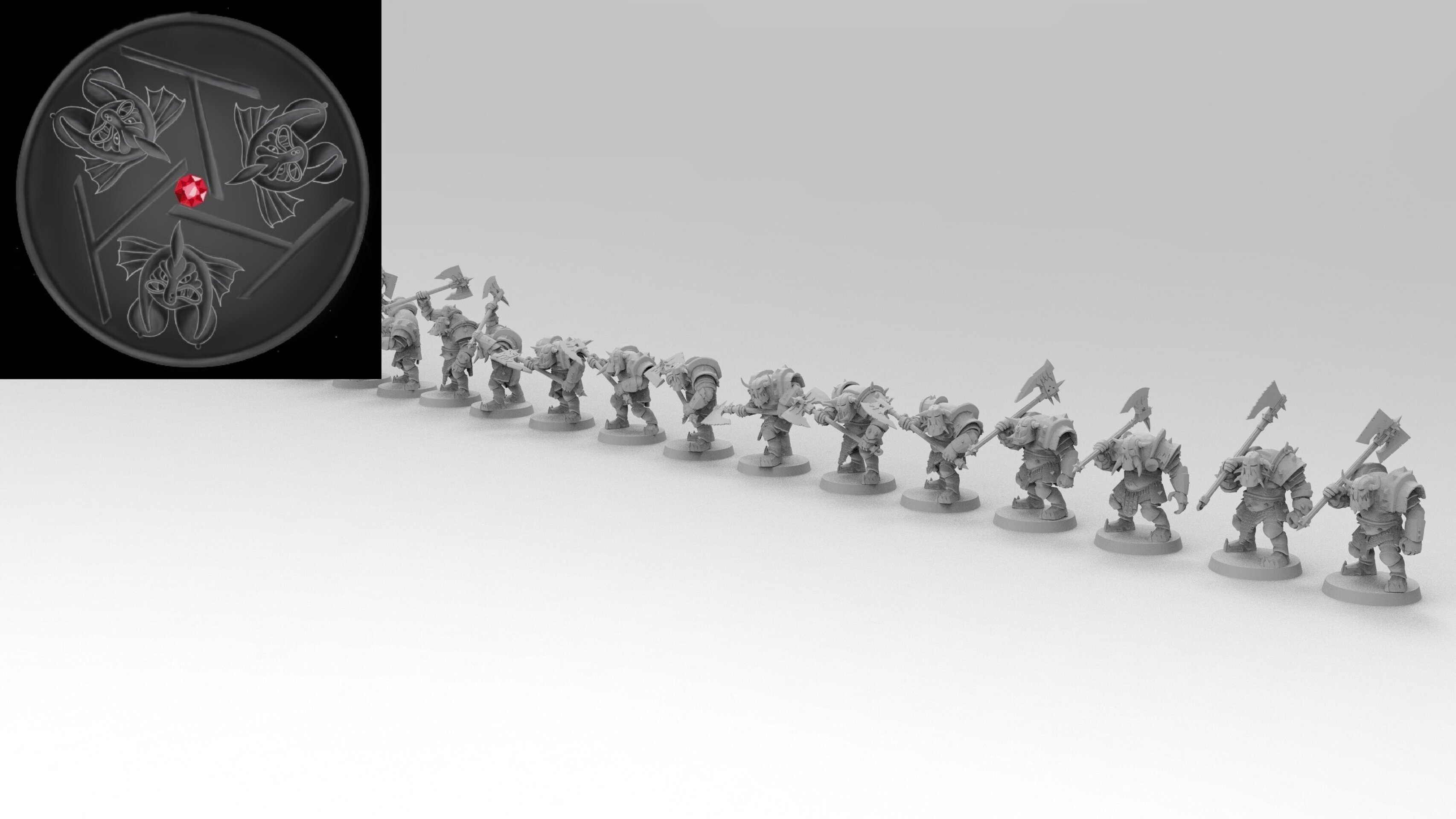 Black Orcs (emang) orcs & goblins - wargames - resin miniatures - 28 mm - 4