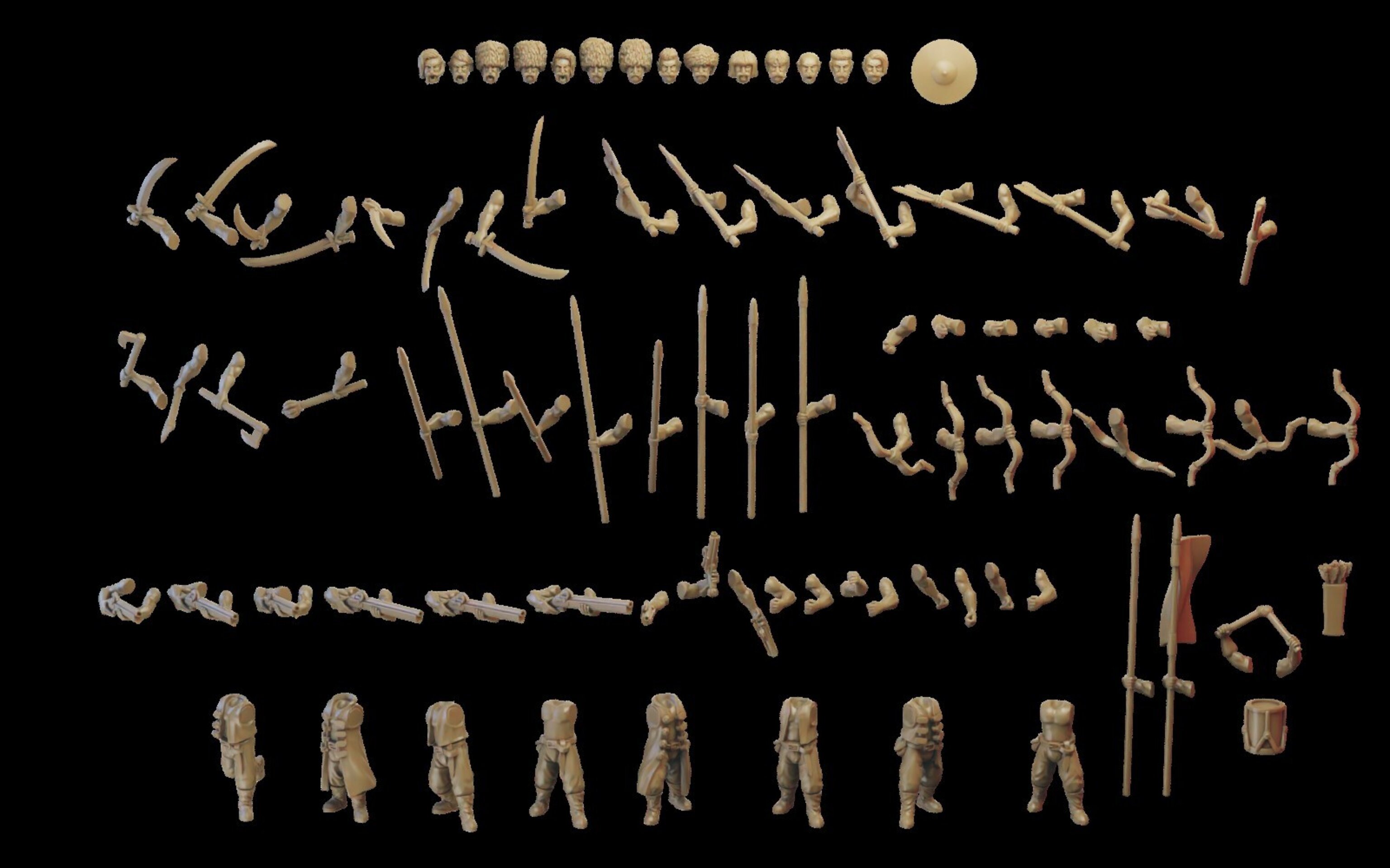 Kossars (ilhadiel) kislev - wargames - resin miniatures - 28 mm - 6