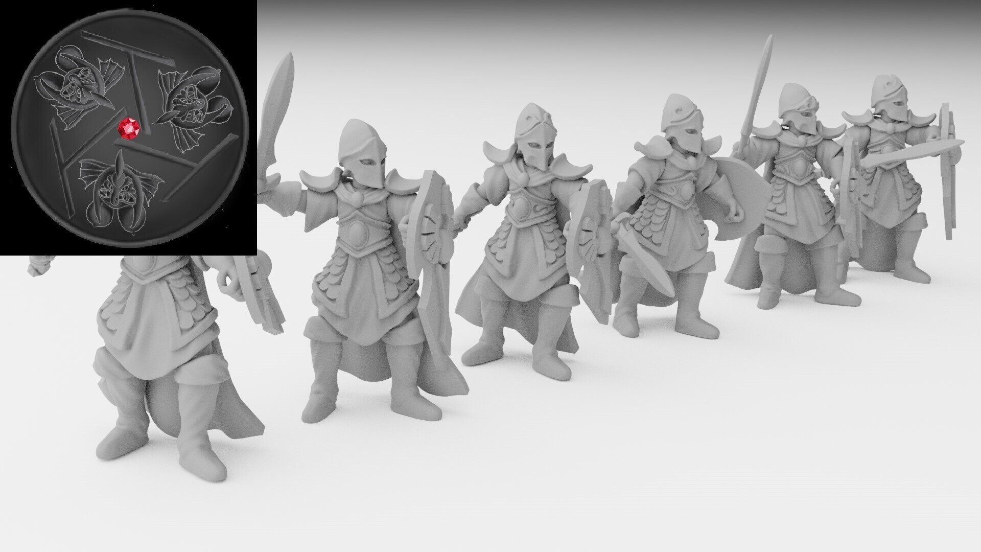 Shadow Warriors (ilhadiel) high elves - wargames - resin miniatures - 28 mm - 4