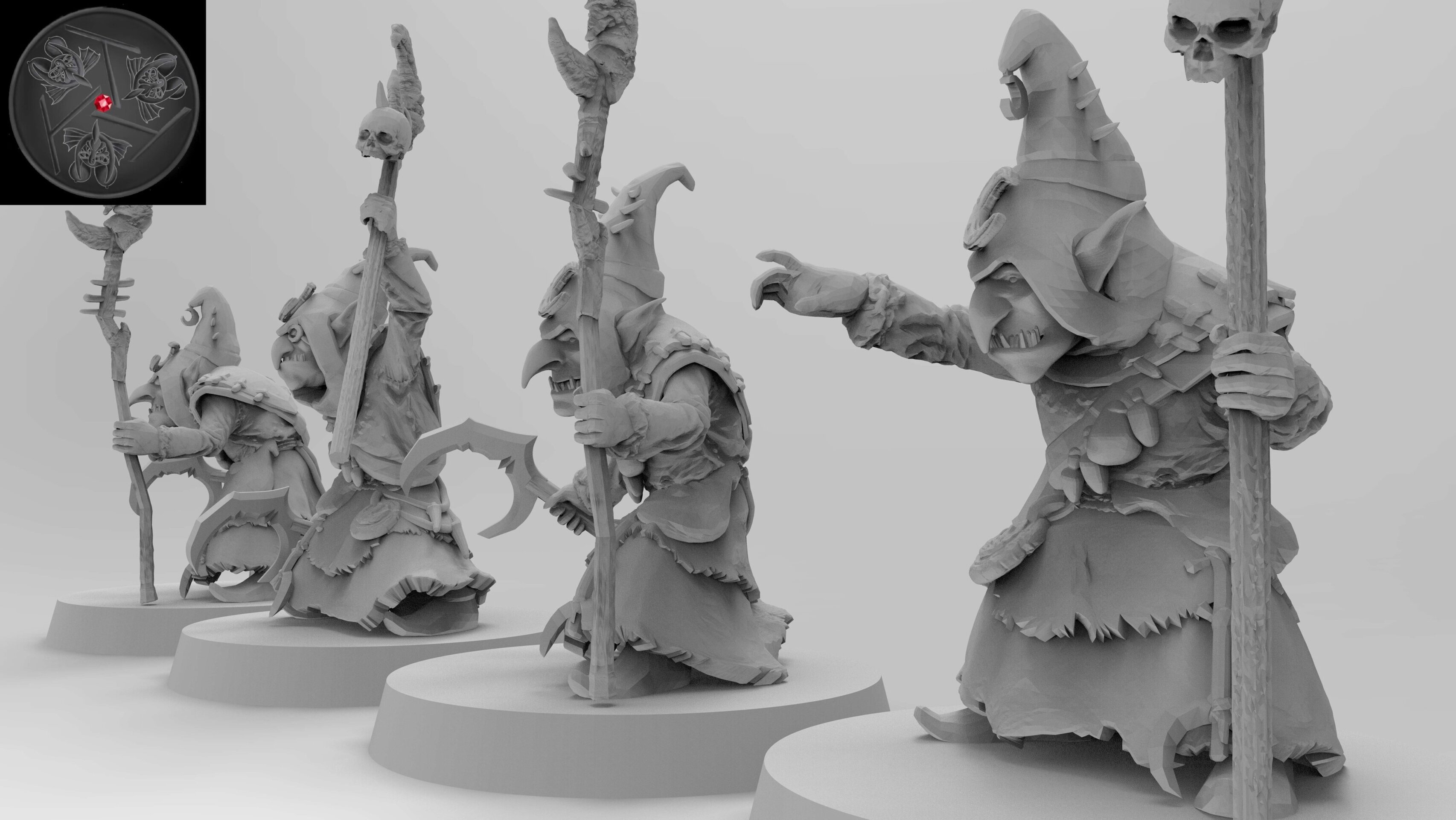 Night Goblin Shaman (emang) orcs & goblins - wargames - resin miniatures - 28 mm - 4