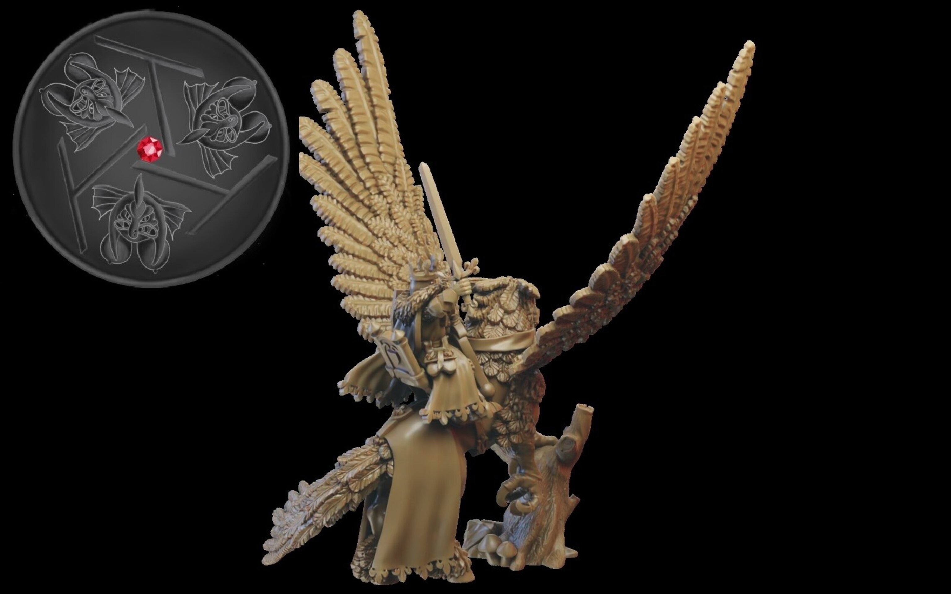 King Character (ilhadiel) bretonnia - wargames - resin miniatures - 28 mm - 2