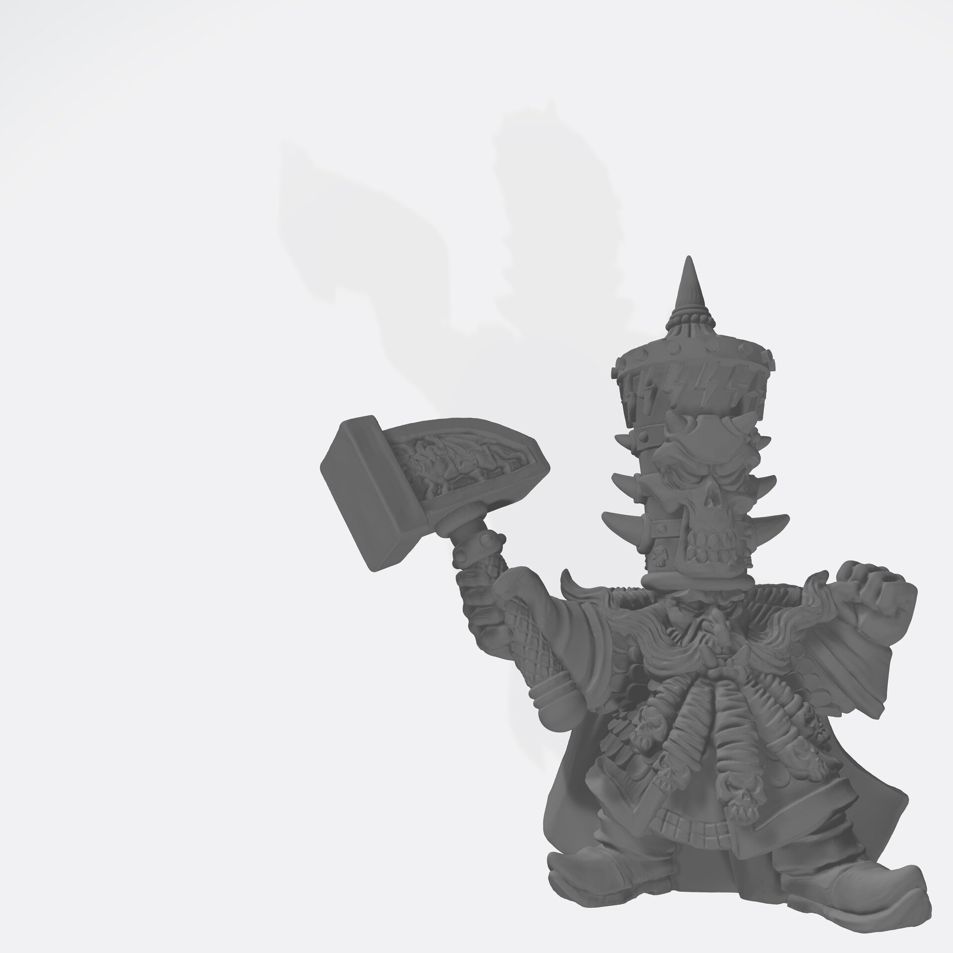 Tower Lord (fabelzel) chaos dwarfs oldhammer - resin miniatures - 28 mm - 4