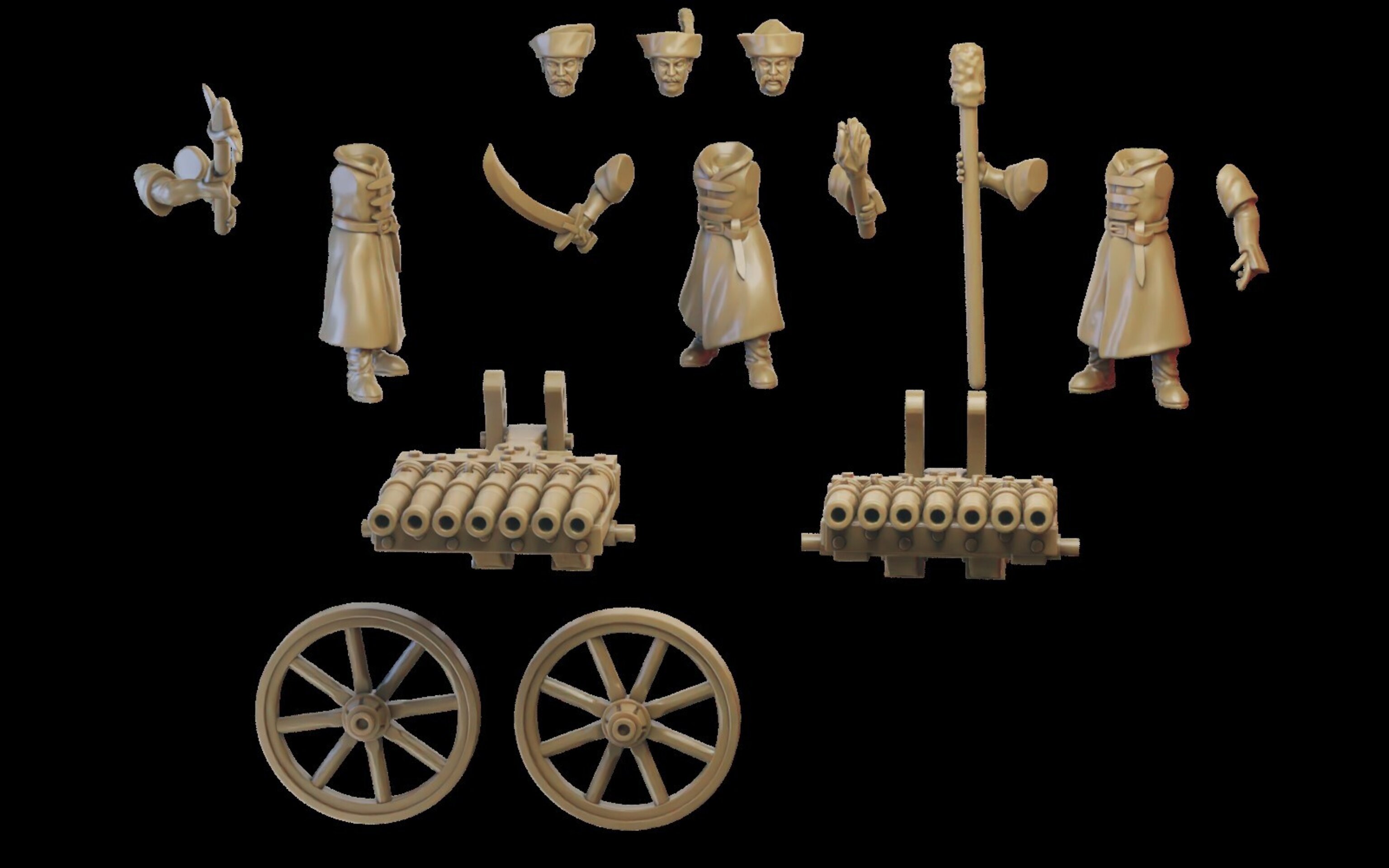 Urugan Cannon (ilhadiel) kislev - wargames - resin miniatures - 28 mm - 3
