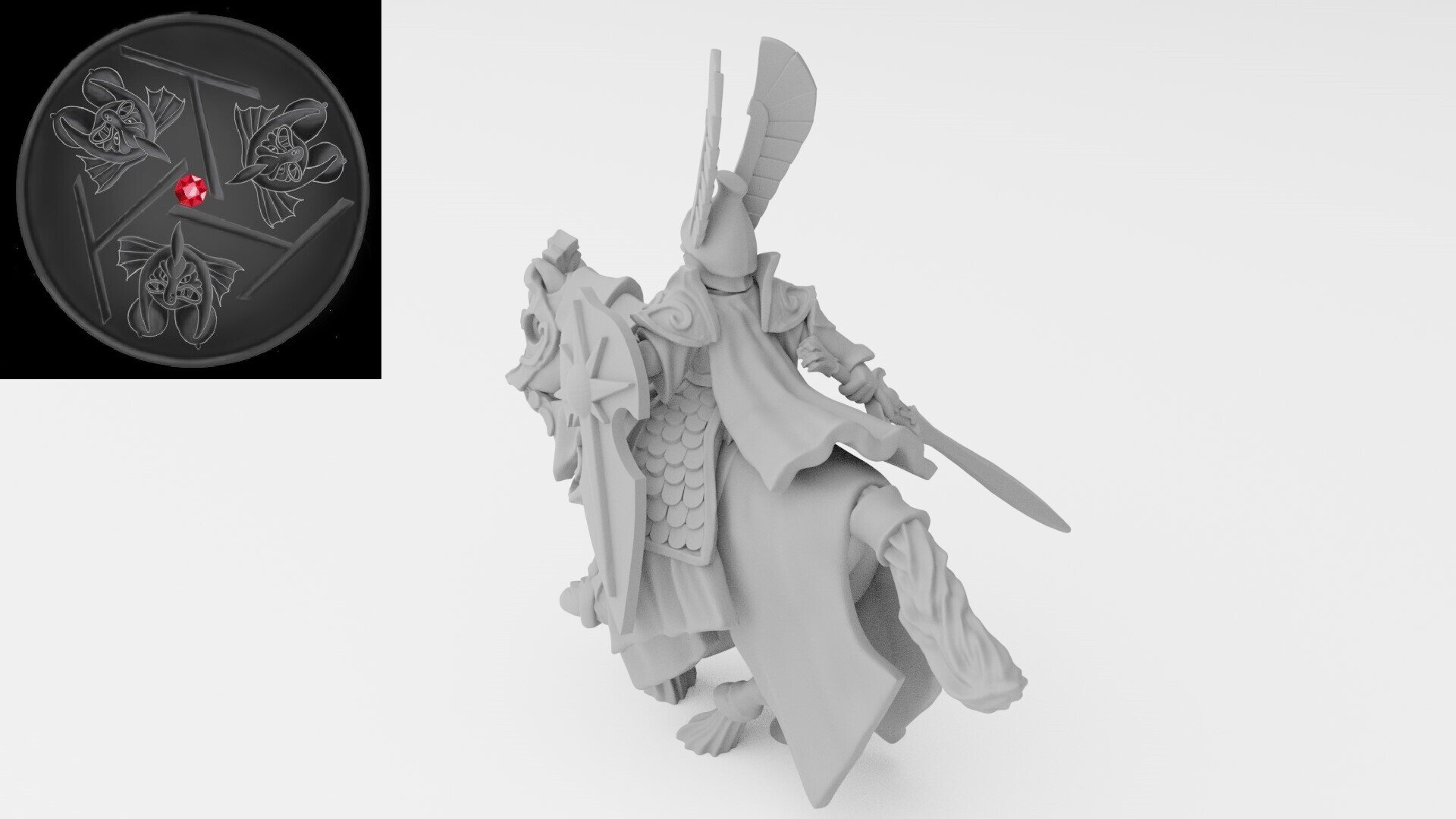 Hero on horse (ilhadiel) high elves - wargames - resin miniatures - 28 mm - 2