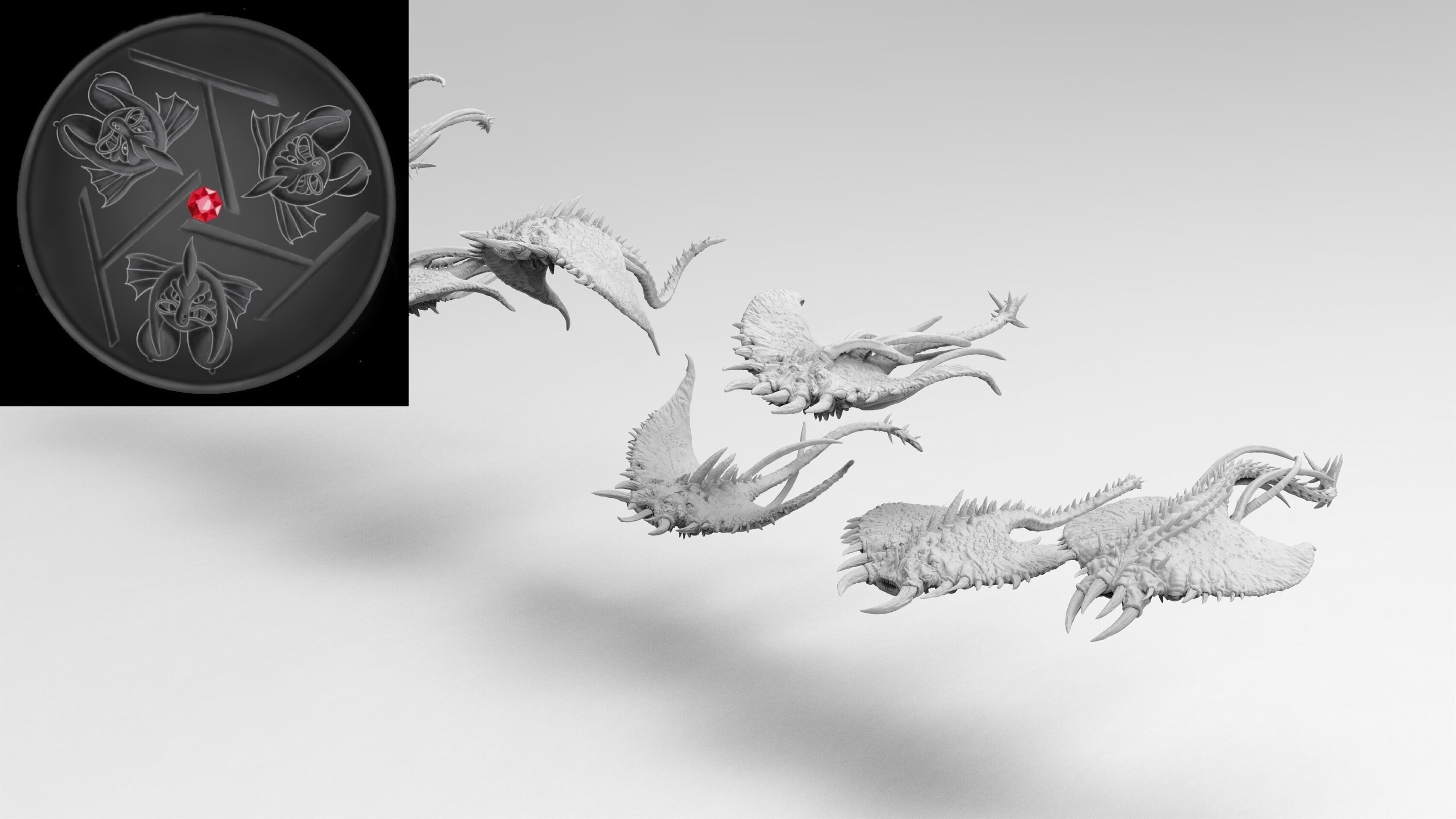 Screamer (emang) chaos daemons - wargames - resin miniatures - 28 mm - 5