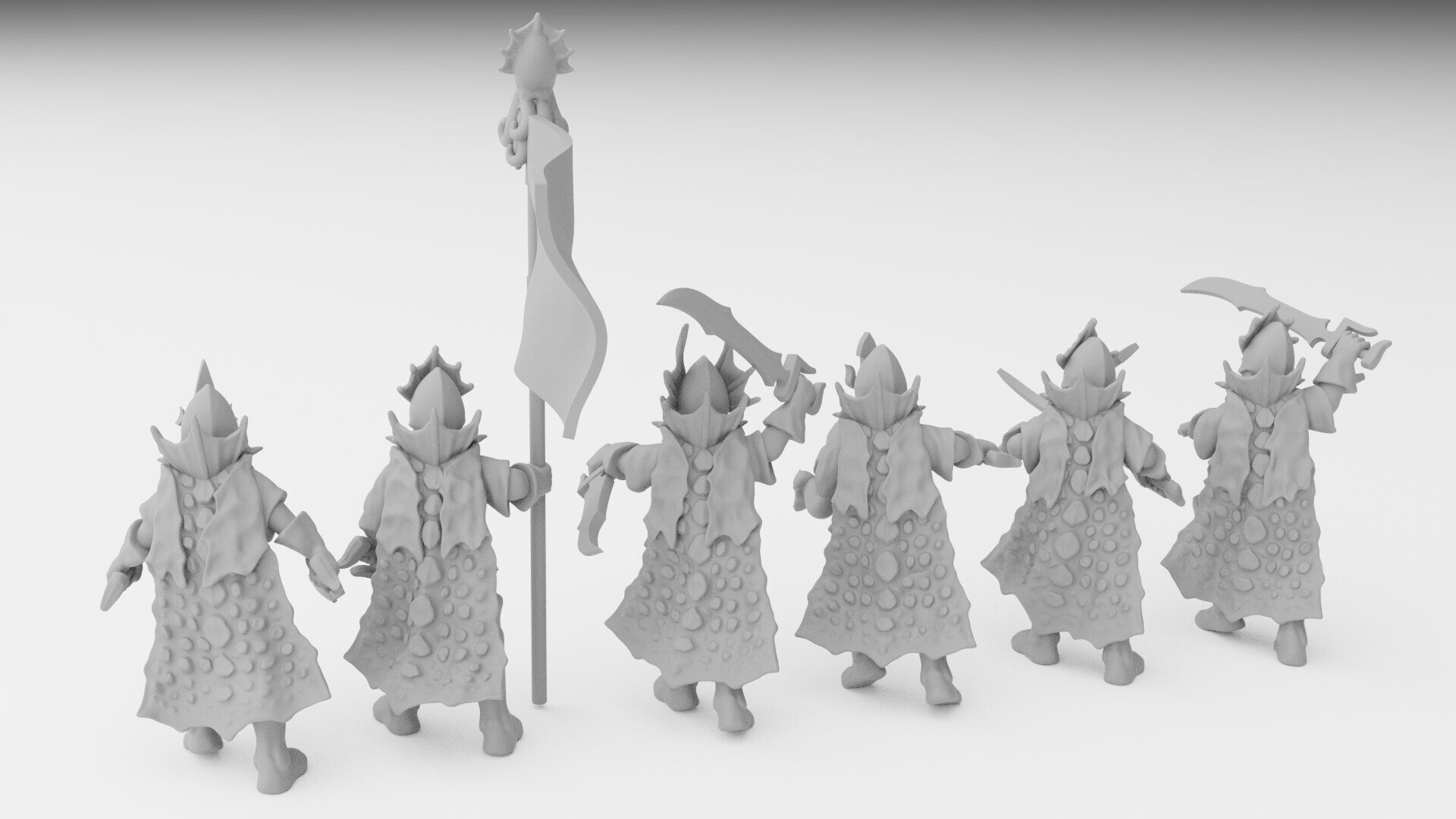 Corsairs (ilhadiel) dark elves - wargames - resin miniatures - 28 mm - 3