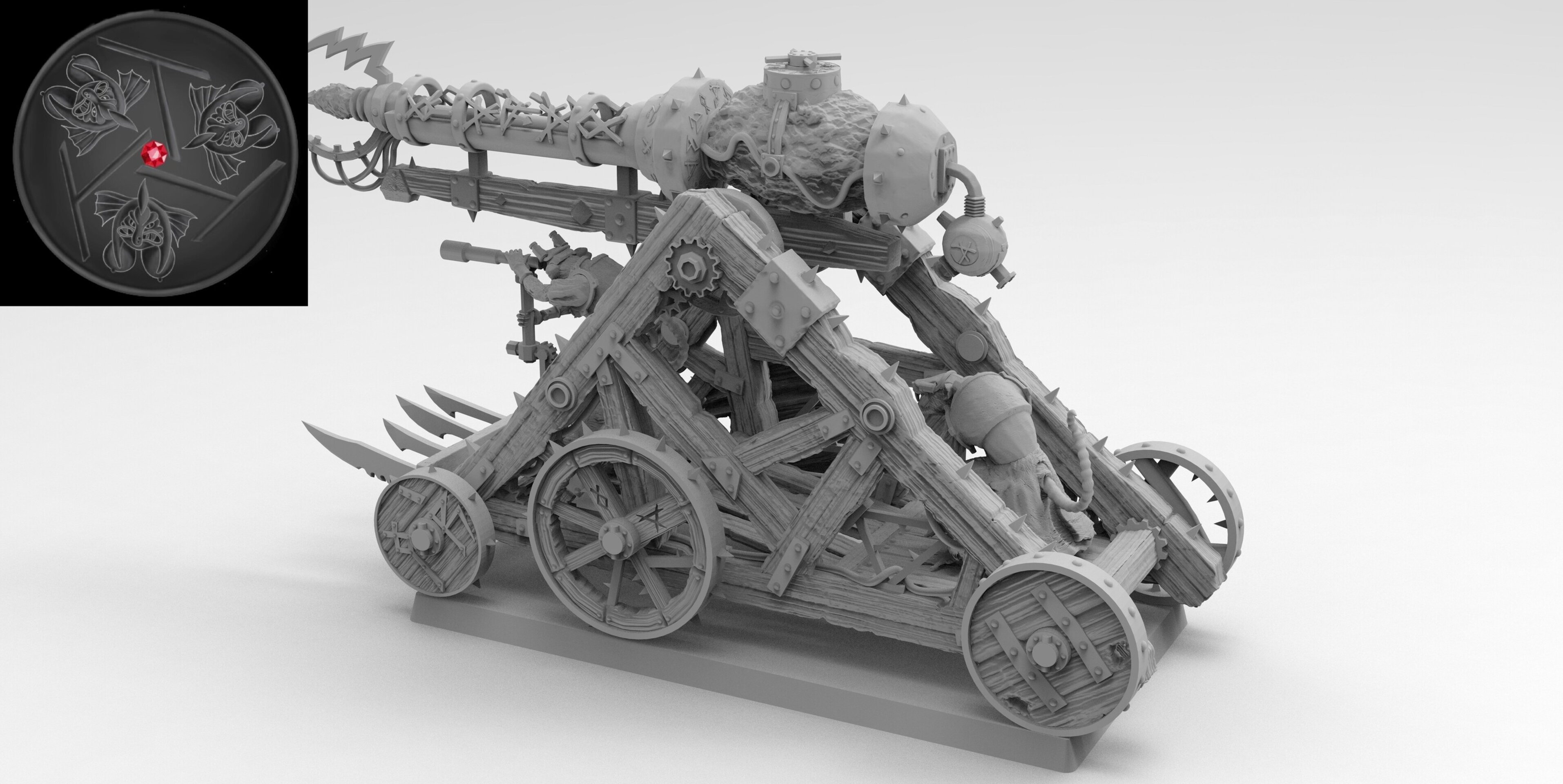 Warp Lightning Cannon (emang) skavens - wargames - resin miniatures - 28 mm - 3