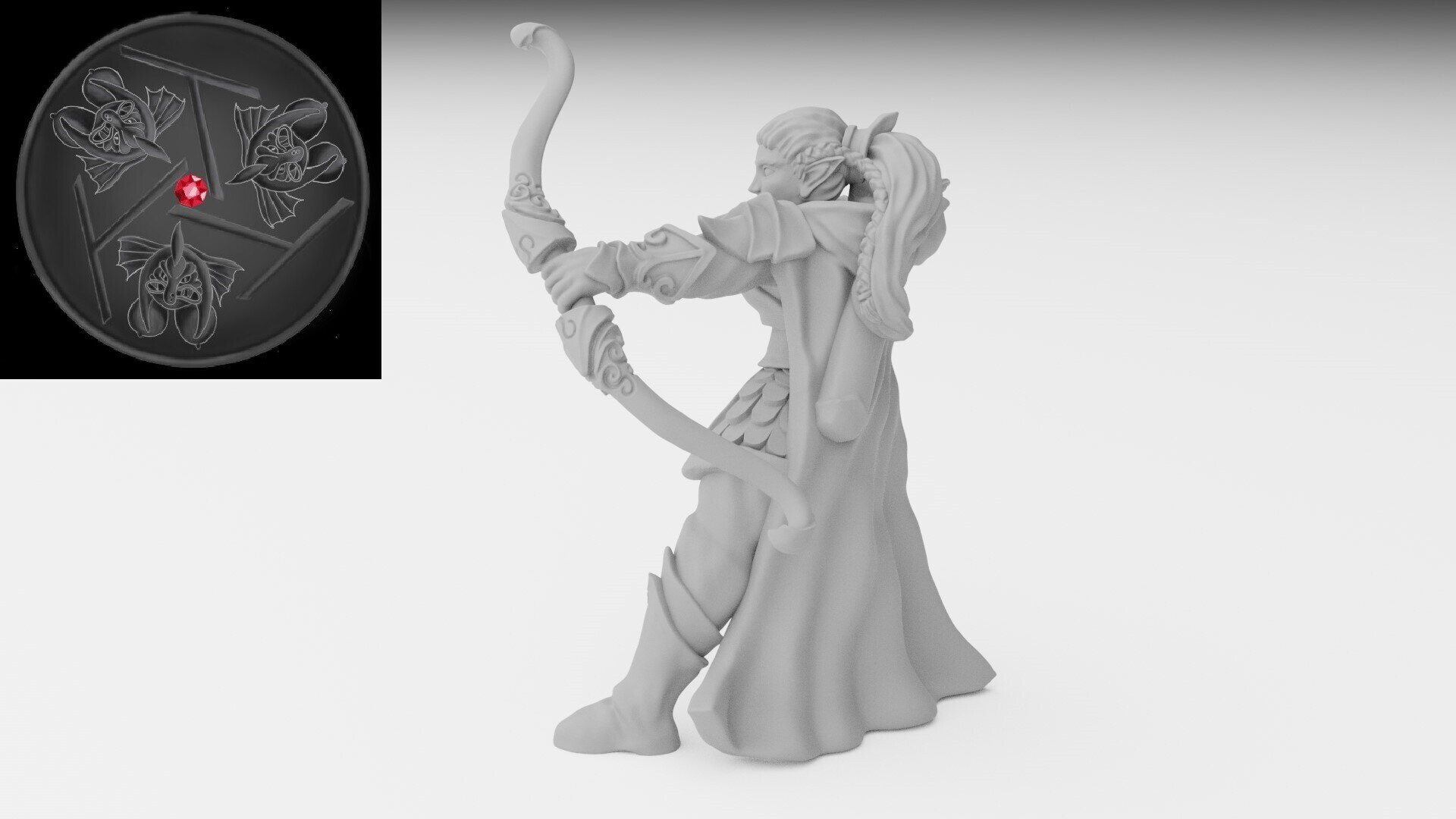 Hero on foot (ilhadiel) high elves - wargames - resin miniatures - 28 mm - 6