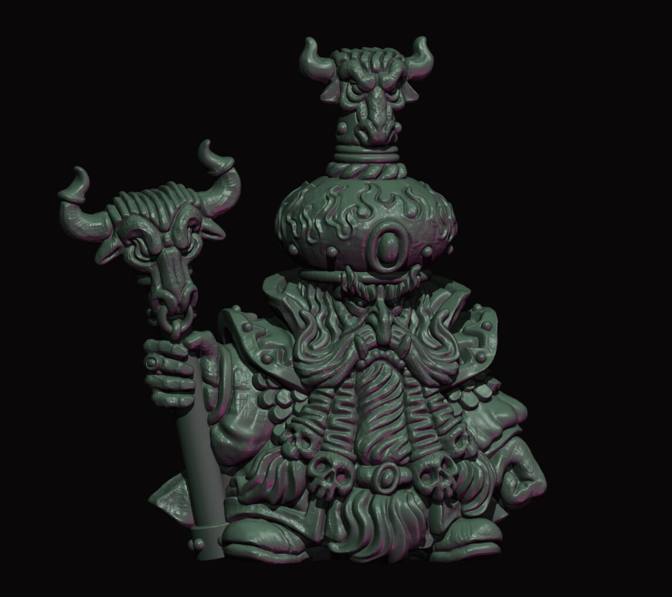 Sorcerer Prophet on foot (fabelzel) chaos dwarfs oldhammer - 28 mm - 11