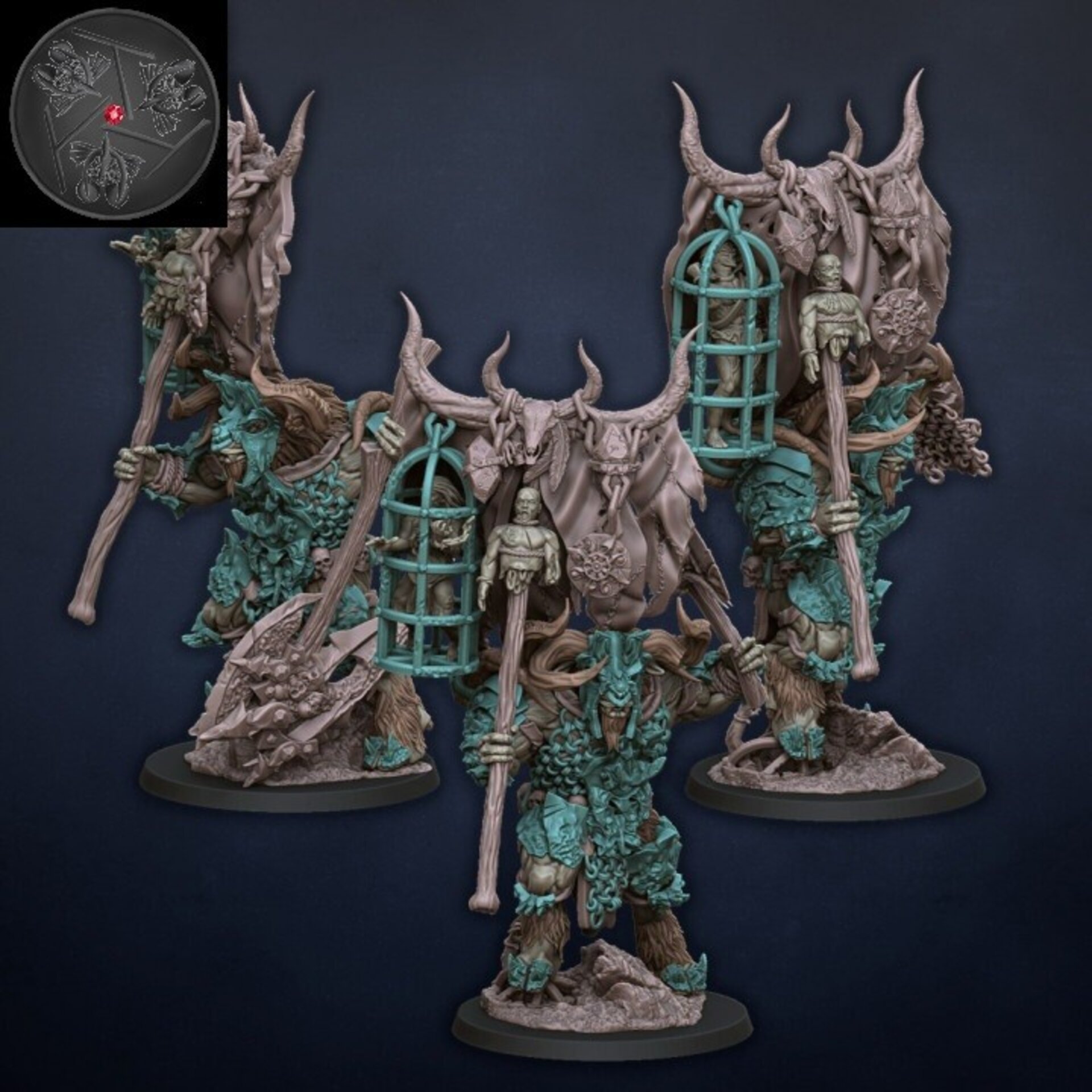 Gorebull (dragons lake) beastmen - wargames - resin miniatures - 28 mm - 2