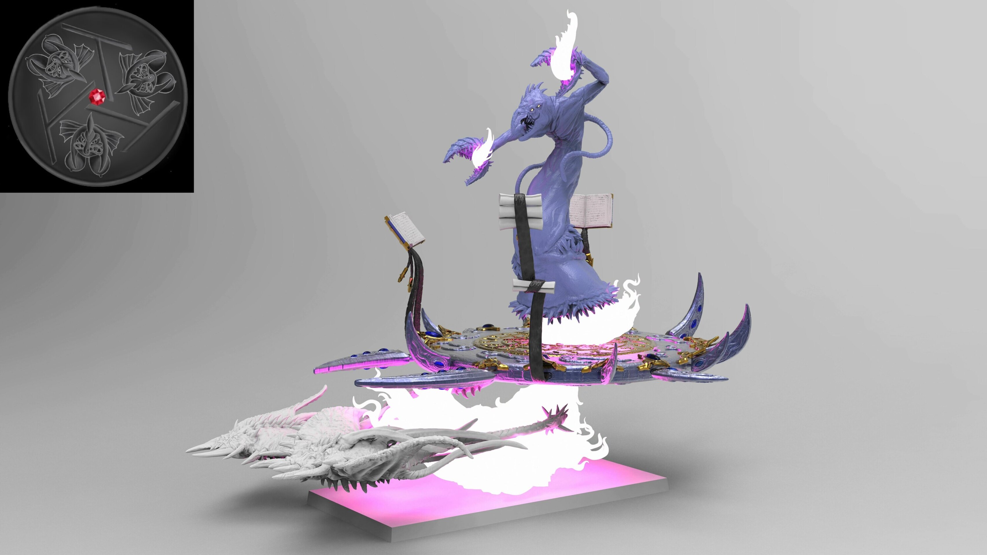 Burning Chariots (emang) chaos daemons - wargames - resin miniatures - 28 mm - 2