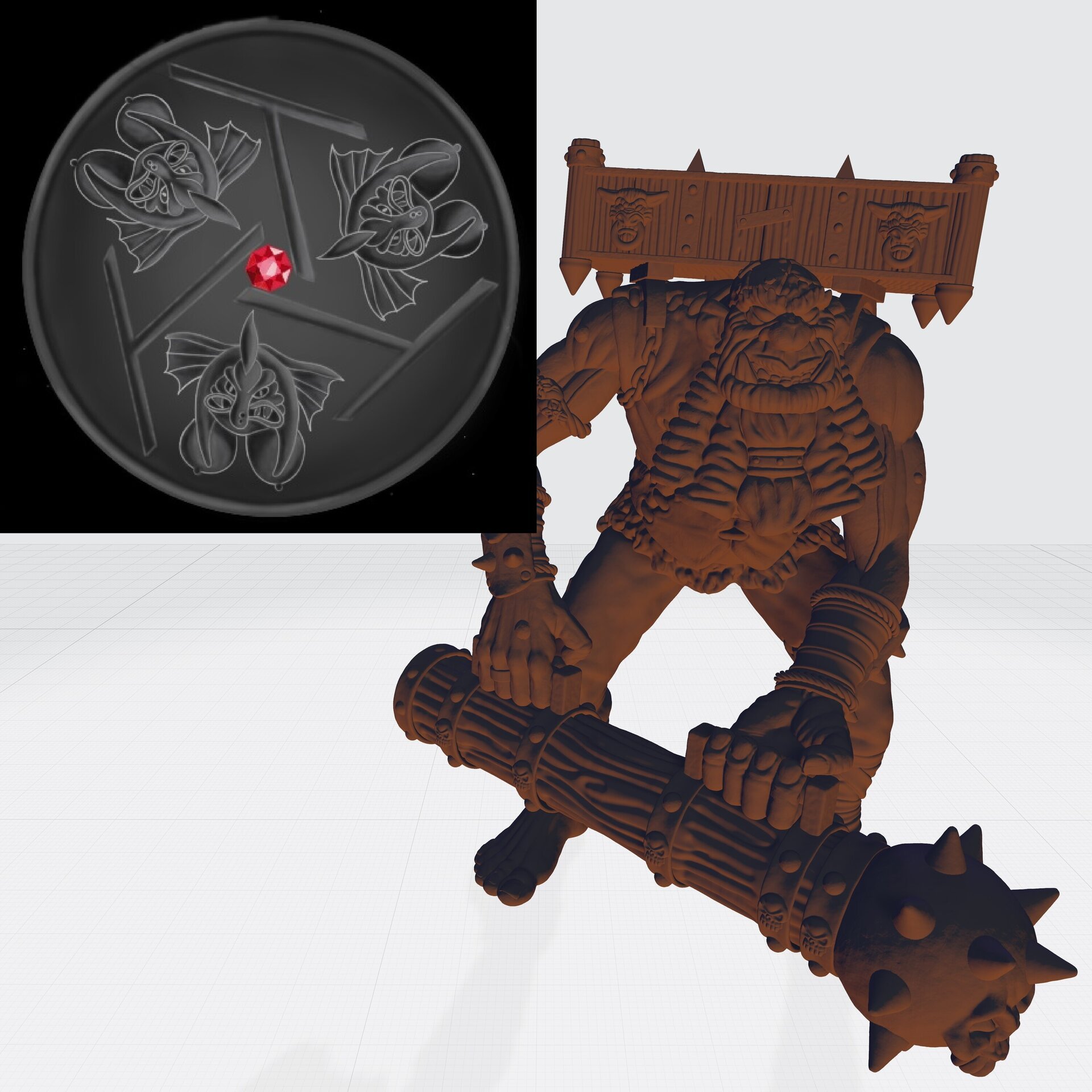 Siege Giant (fabelzel) chaos dwarfs oldhammer - resin miniatures - 28 mm - 1