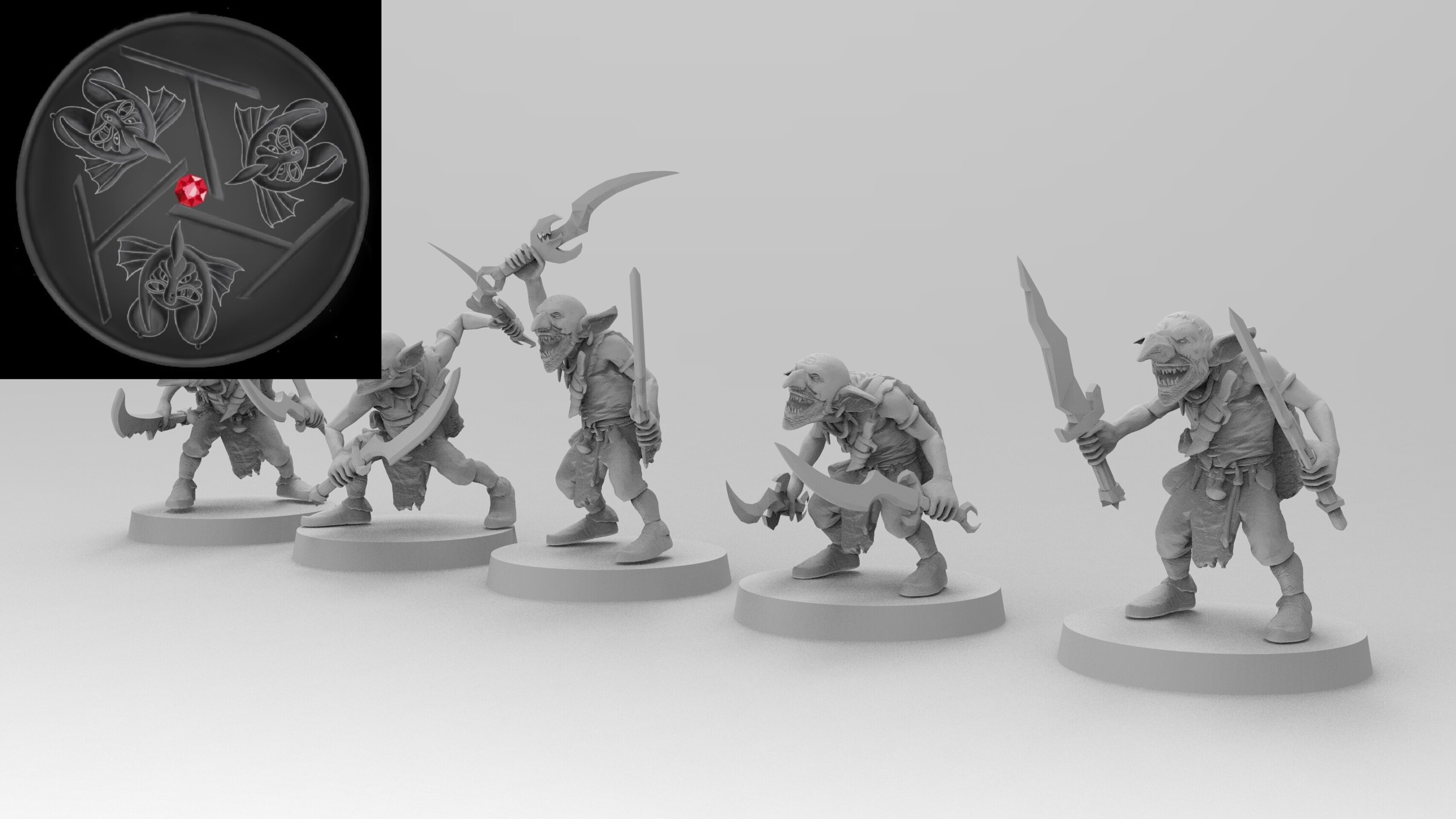Nasty Skulkers (emang) orcs & goblins - wargames - resin miniatures - 28 mm - 2