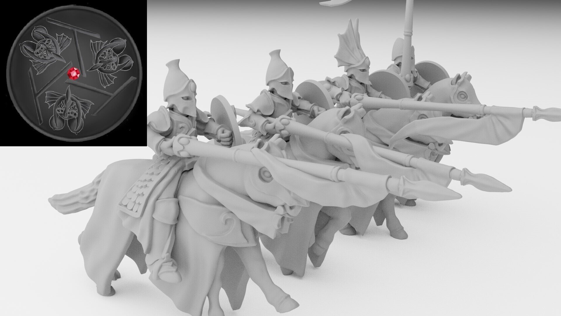 Silver Helms (ilhadiel) high elves - wargames - resin miniatures - 28 mm - 2