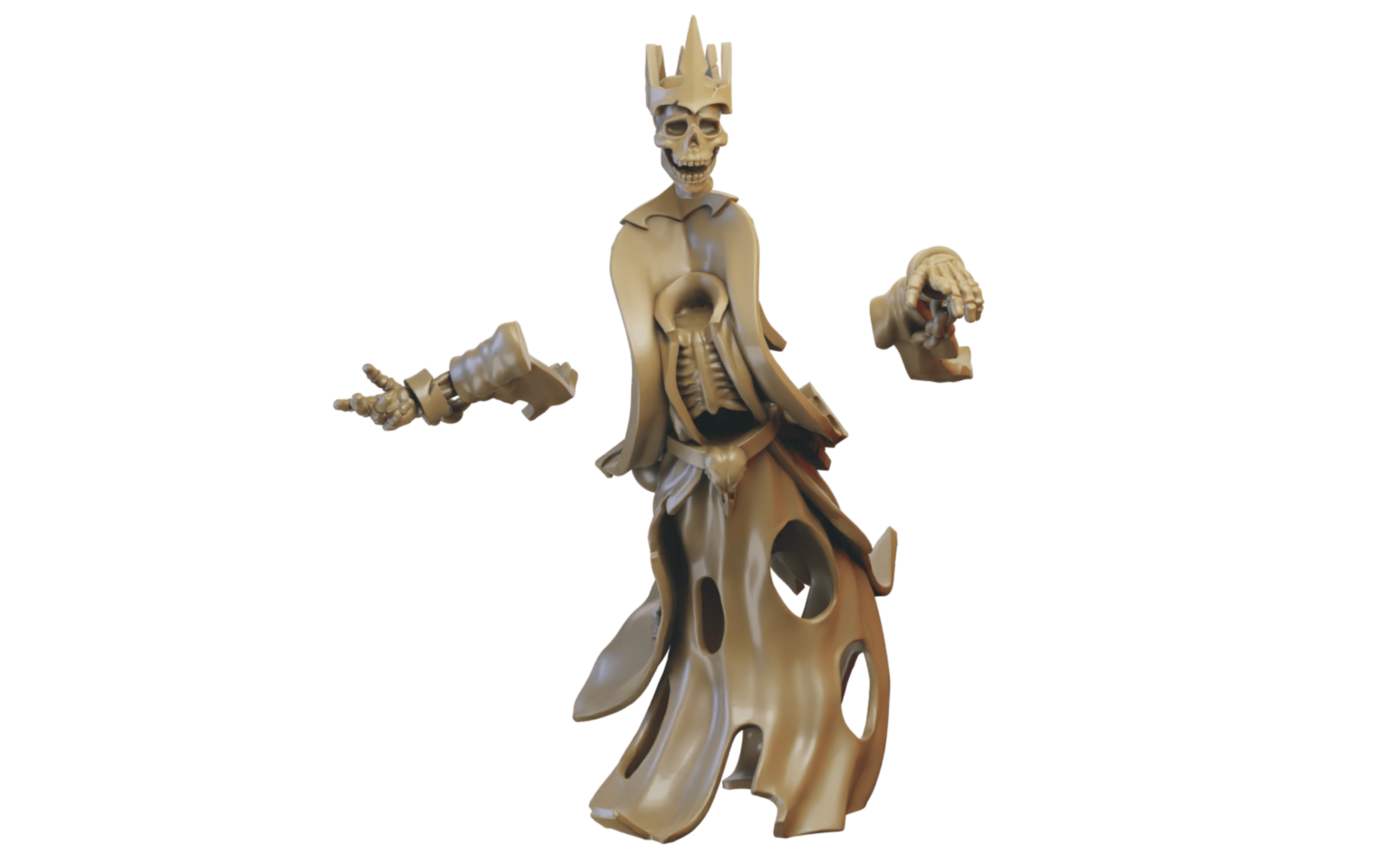 Master Necromancer on foot (ilhadiel) vampire counts - wargames - resin miniatures - 28 mm - 3