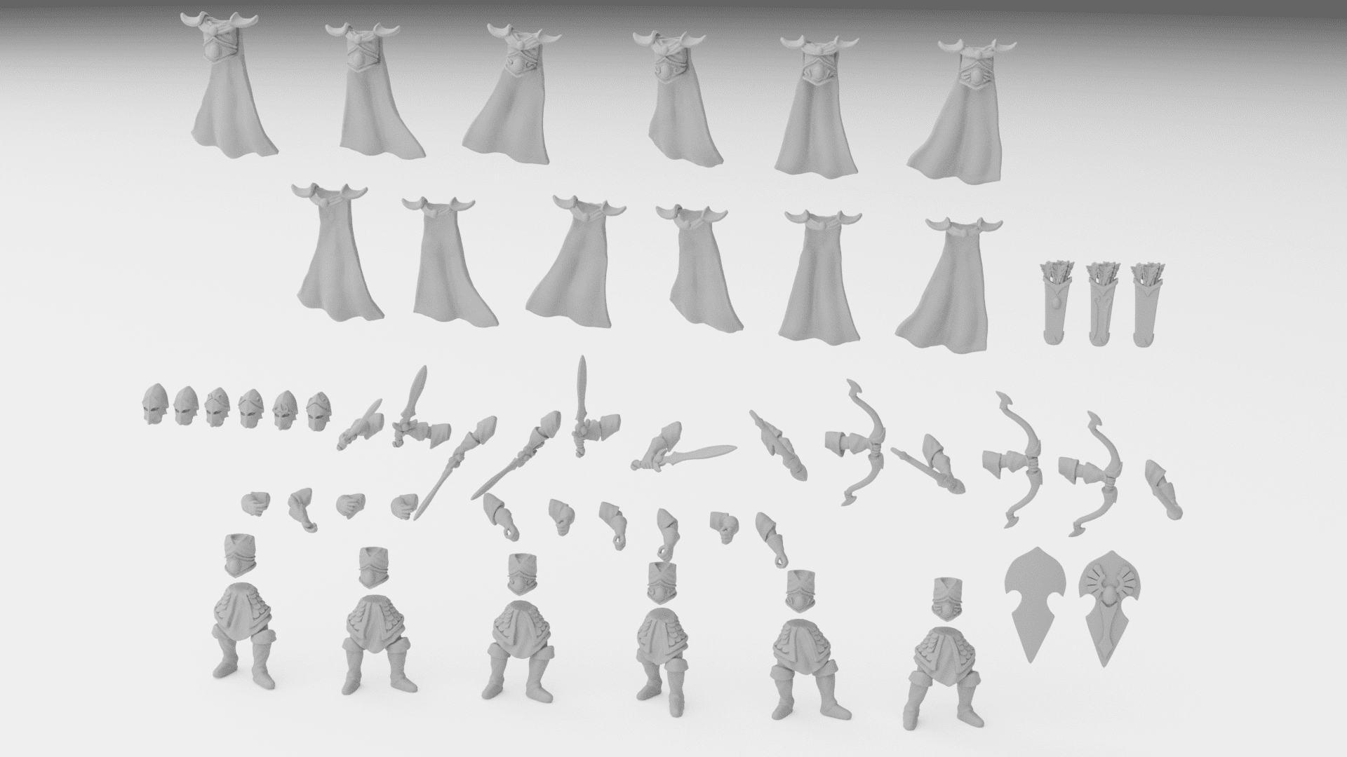 Shadow Warriors (ilhadiel) high elves - wargames - resin miniatures - 28 mm - 7