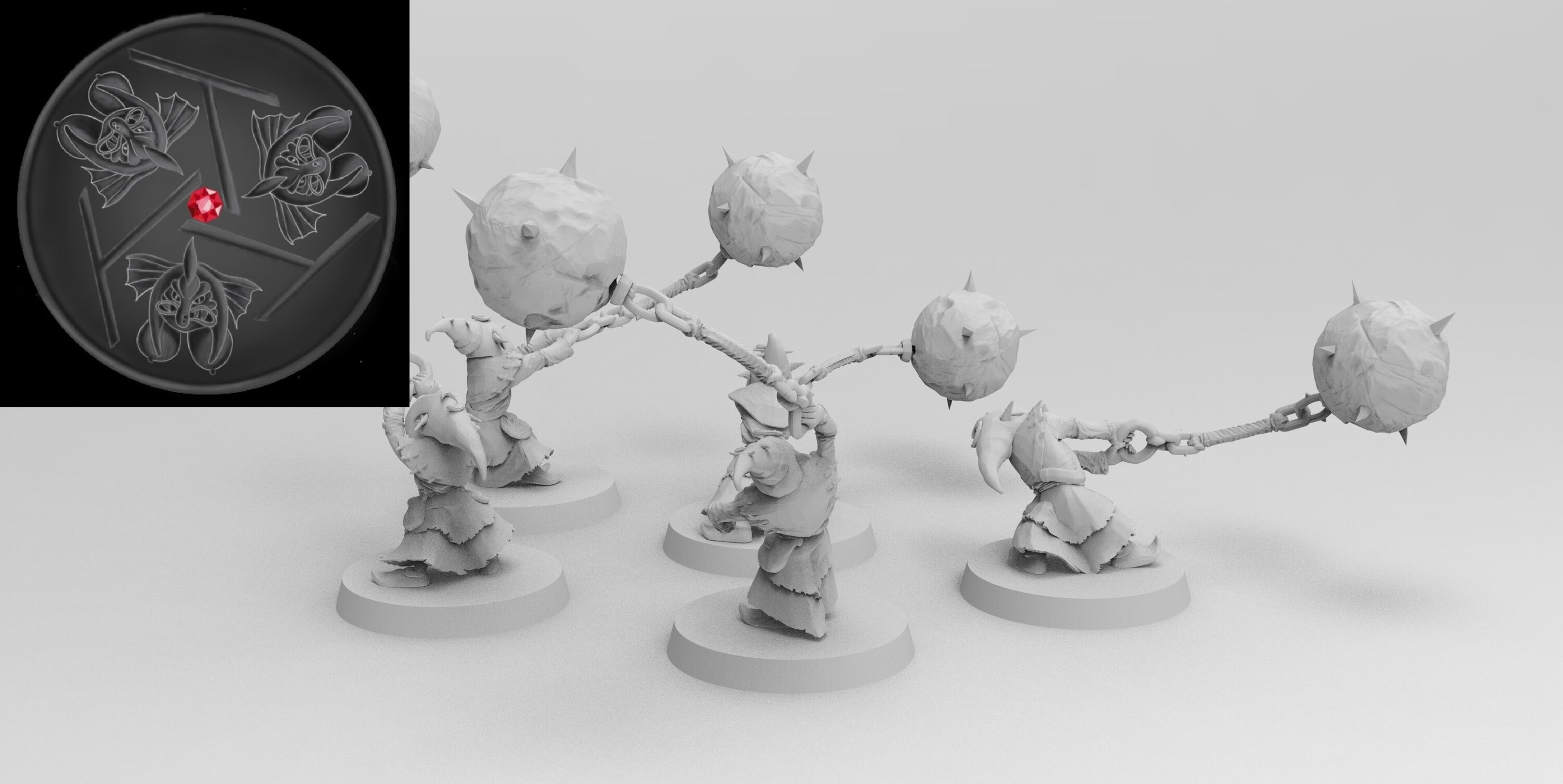 Fanatics (emang) orcs & goblins - wargames - resin miniatures - 28 mm - 3