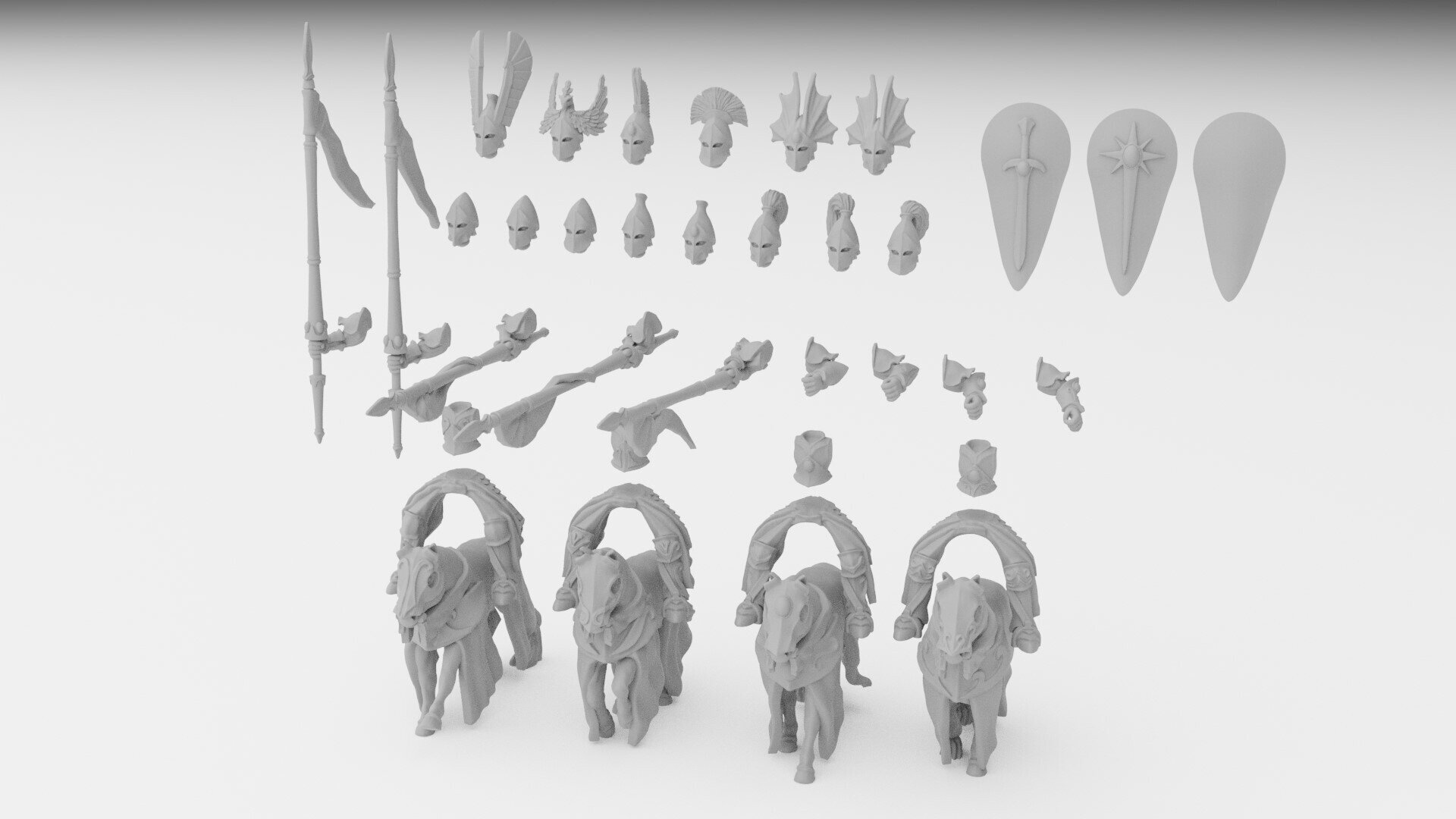 Silver Helms (ilhadiel) high elves - wargames - resin miniatures - 28 mm - 4