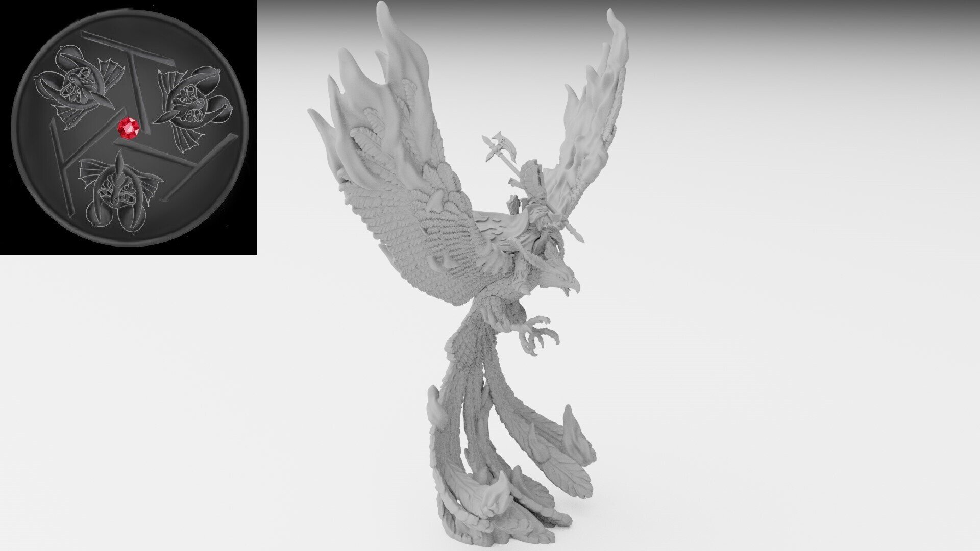 Phoenix Guard Character (ilhadiel) high elves - resin miniatures - 28 mm - 3