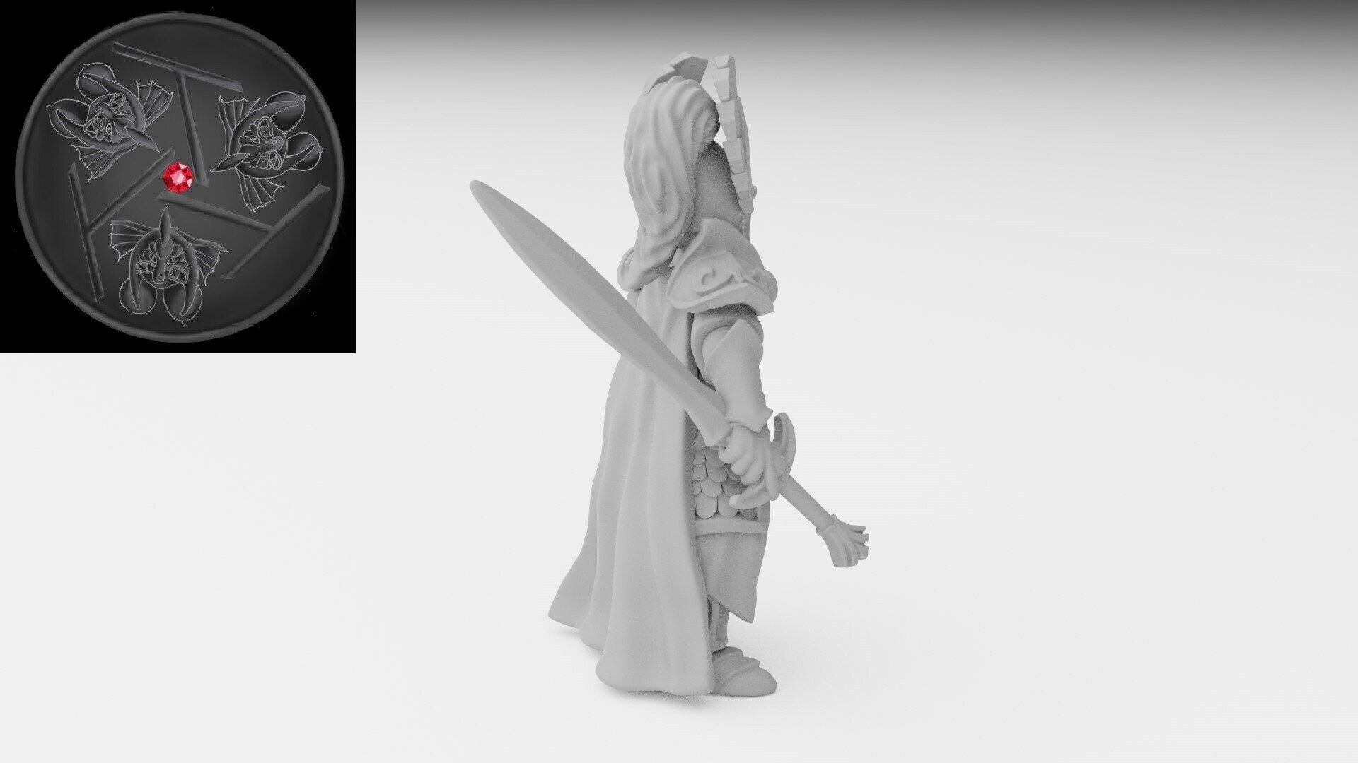 Hero on foot (ilhadiel) high elves - wargames - resin miniatures - 28 mm - 2