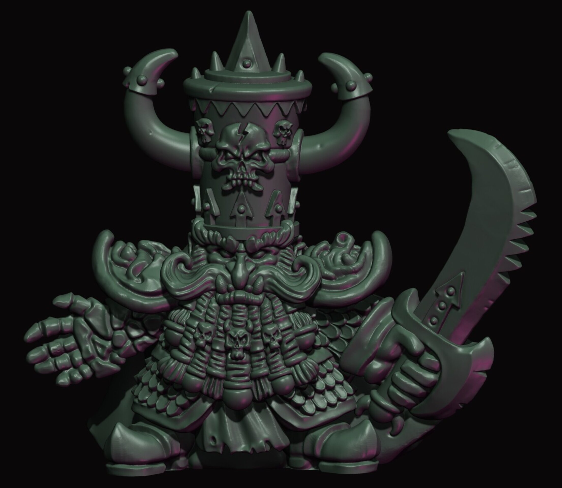 Tower Lord (fabelzel) chaos dwarfs oldhammer - resin miniatures - 28 mm - 12