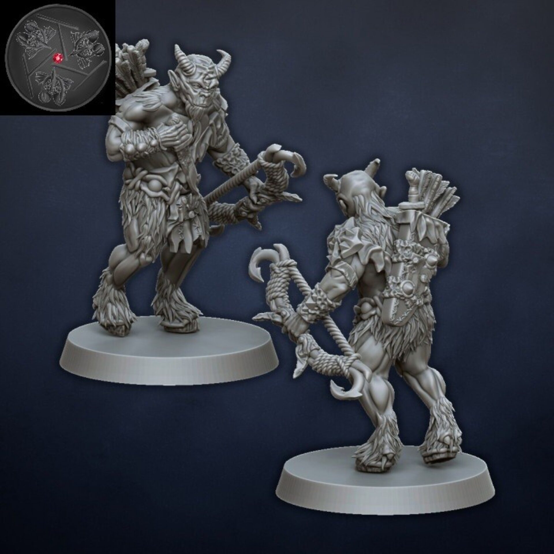 Ungor Raiders (dragons lake) beastmen - wargames - resin miniatures - 28 mm - 5