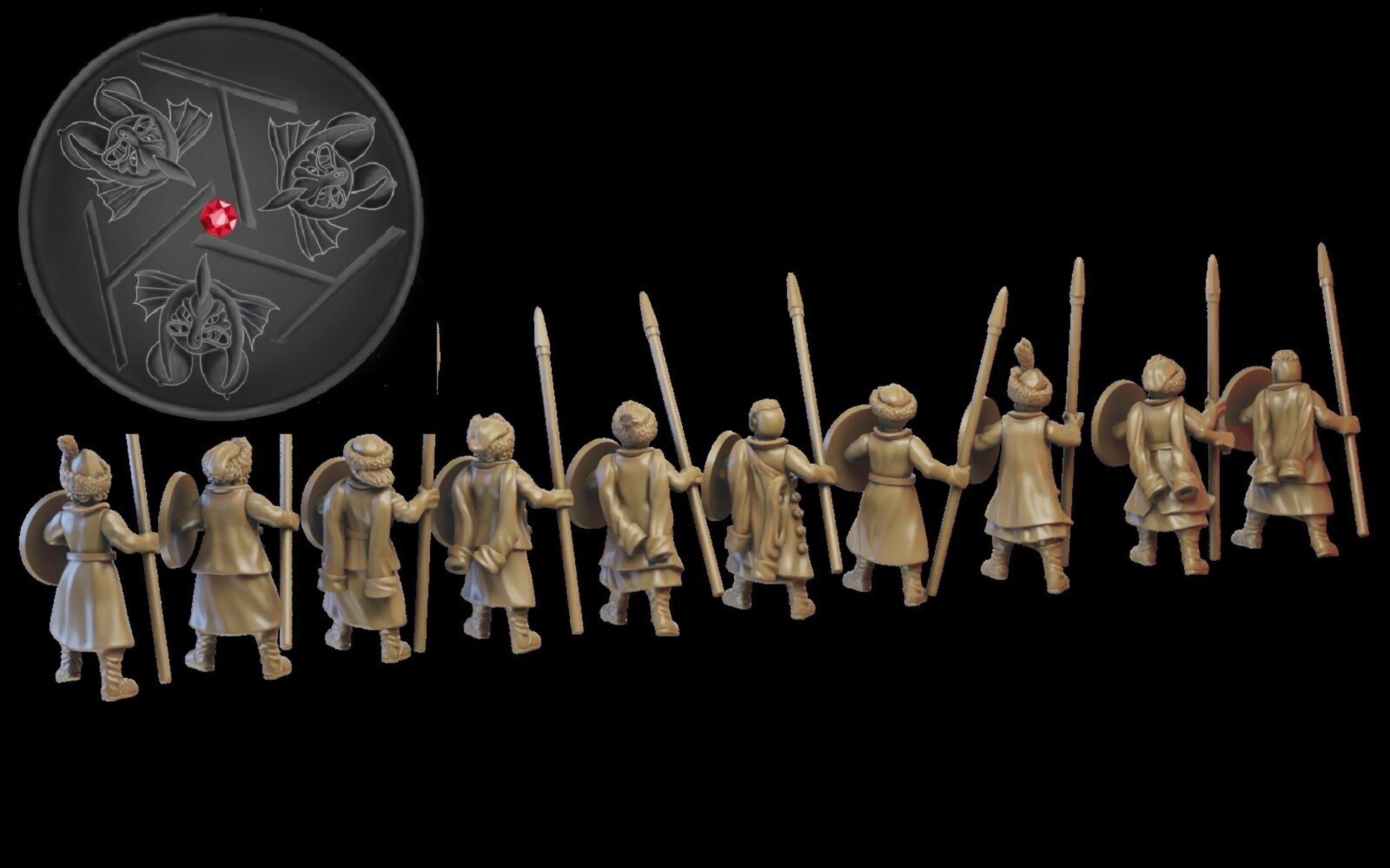 Kislev Warriors (ilhadiel) kislev - wargames - resin miniatures - 28 mm - 4