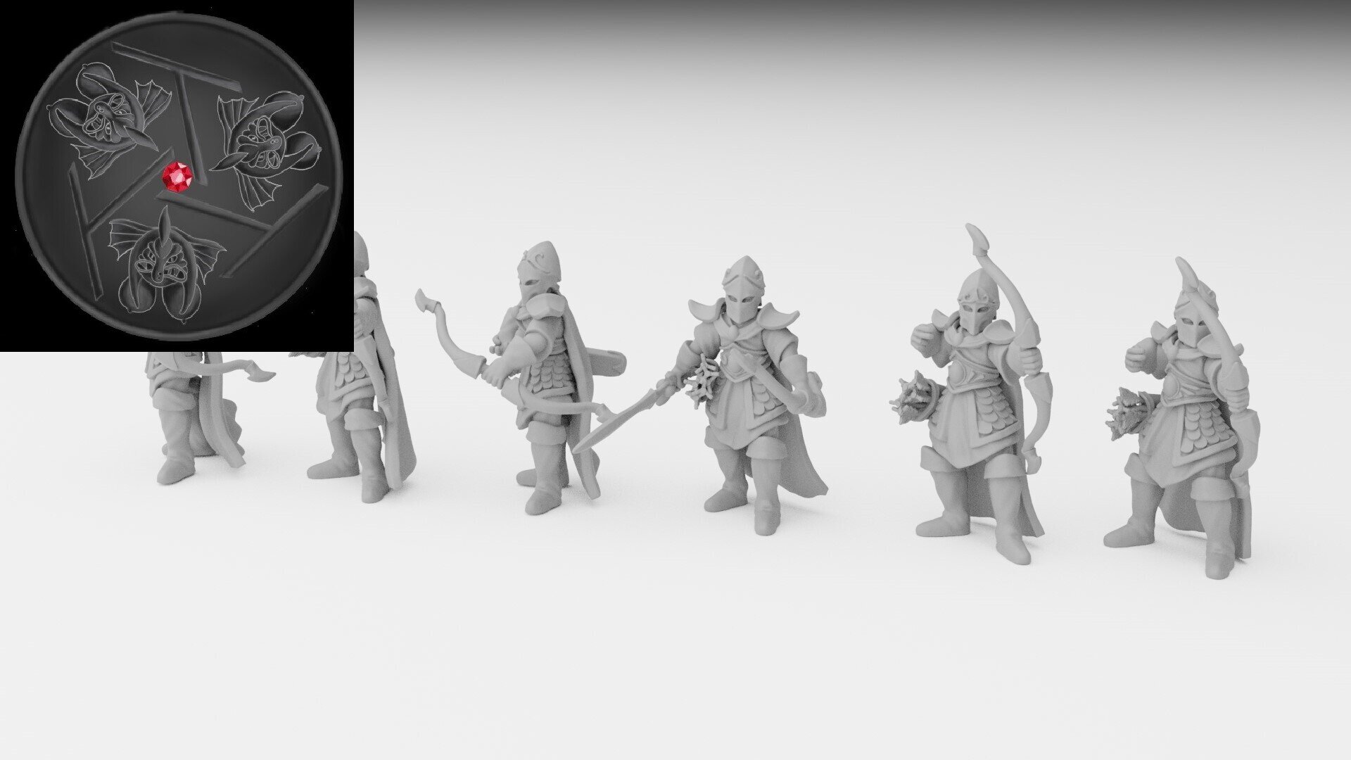 Shadow Warriors (ilhadiel) high elves - wargames - resin miniatures - 28 mm - 2