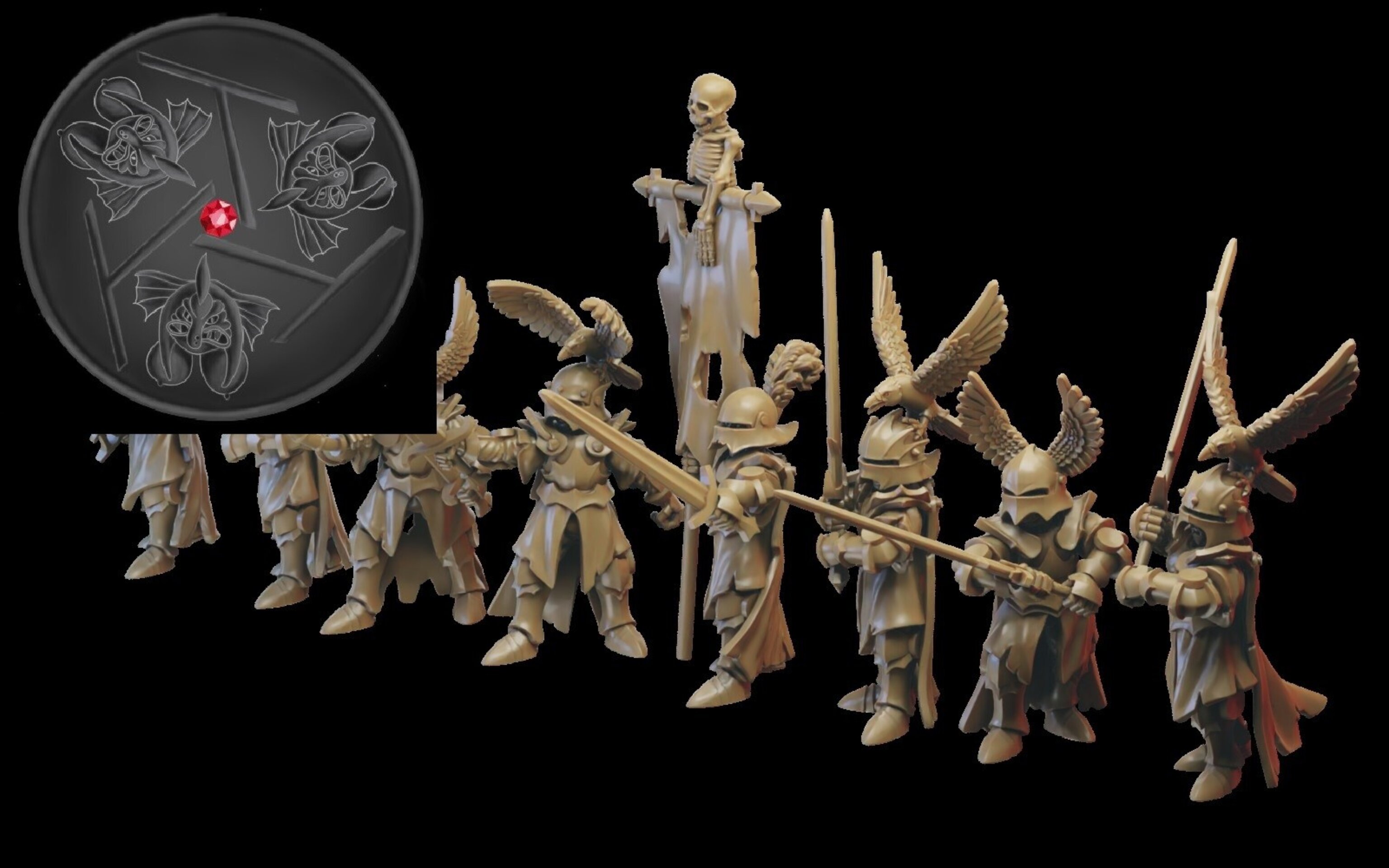 Vampiric Infantry (ilhadiel) vampire counts - resin miniatures - 28 mm - 2