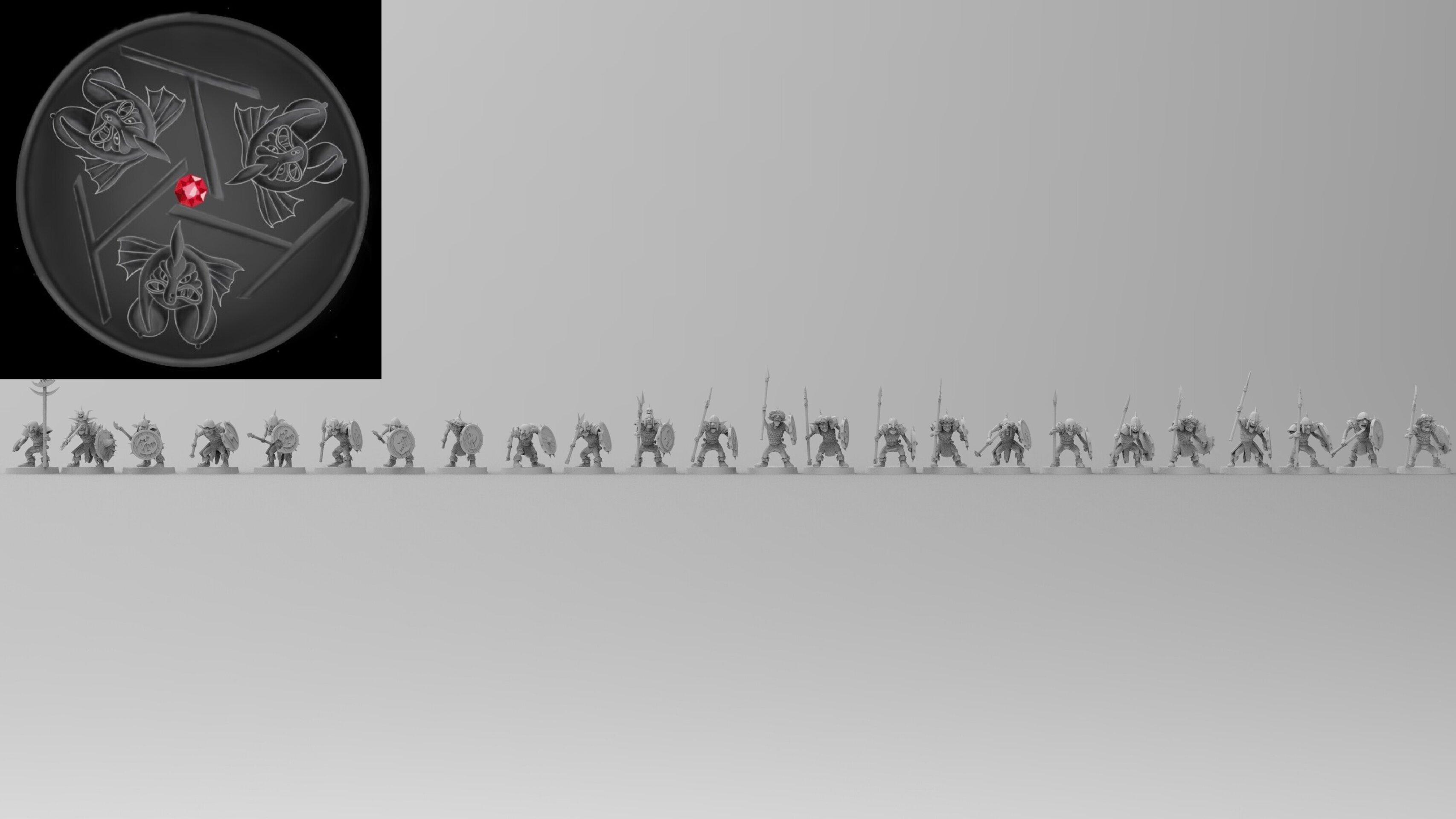 Goblins (emang) orcs & goblins - wargames - resin miniatures - 28 mm - 3