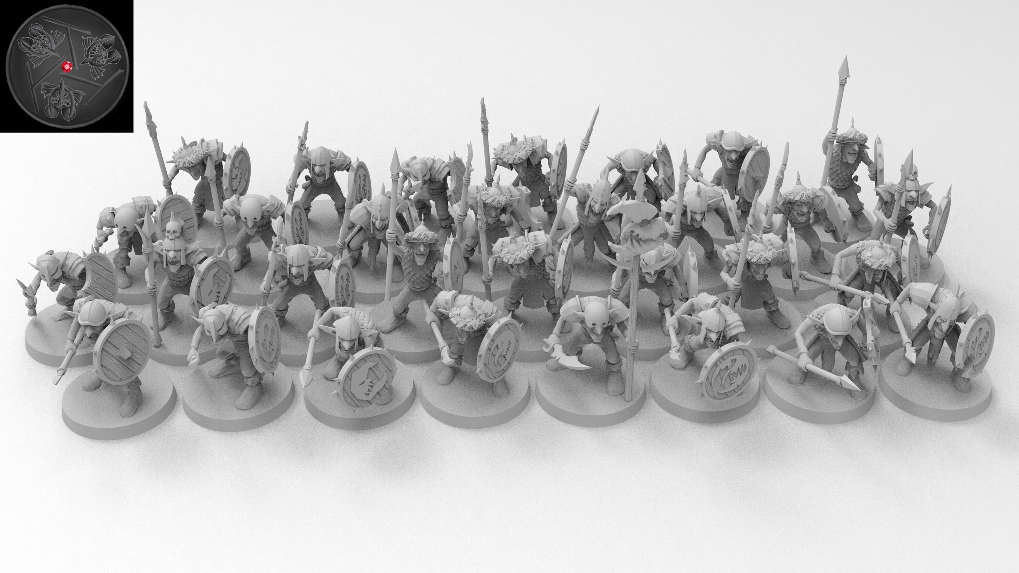 Goblins (emang) orcs & goblins - wargames - resin miniatures - 28 mm - 4