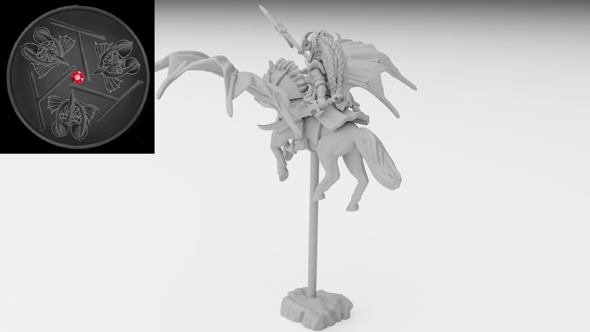 Sorceress Character (ilhadiel) dark elves - wargames - resin miniatures - 28 mm - 5