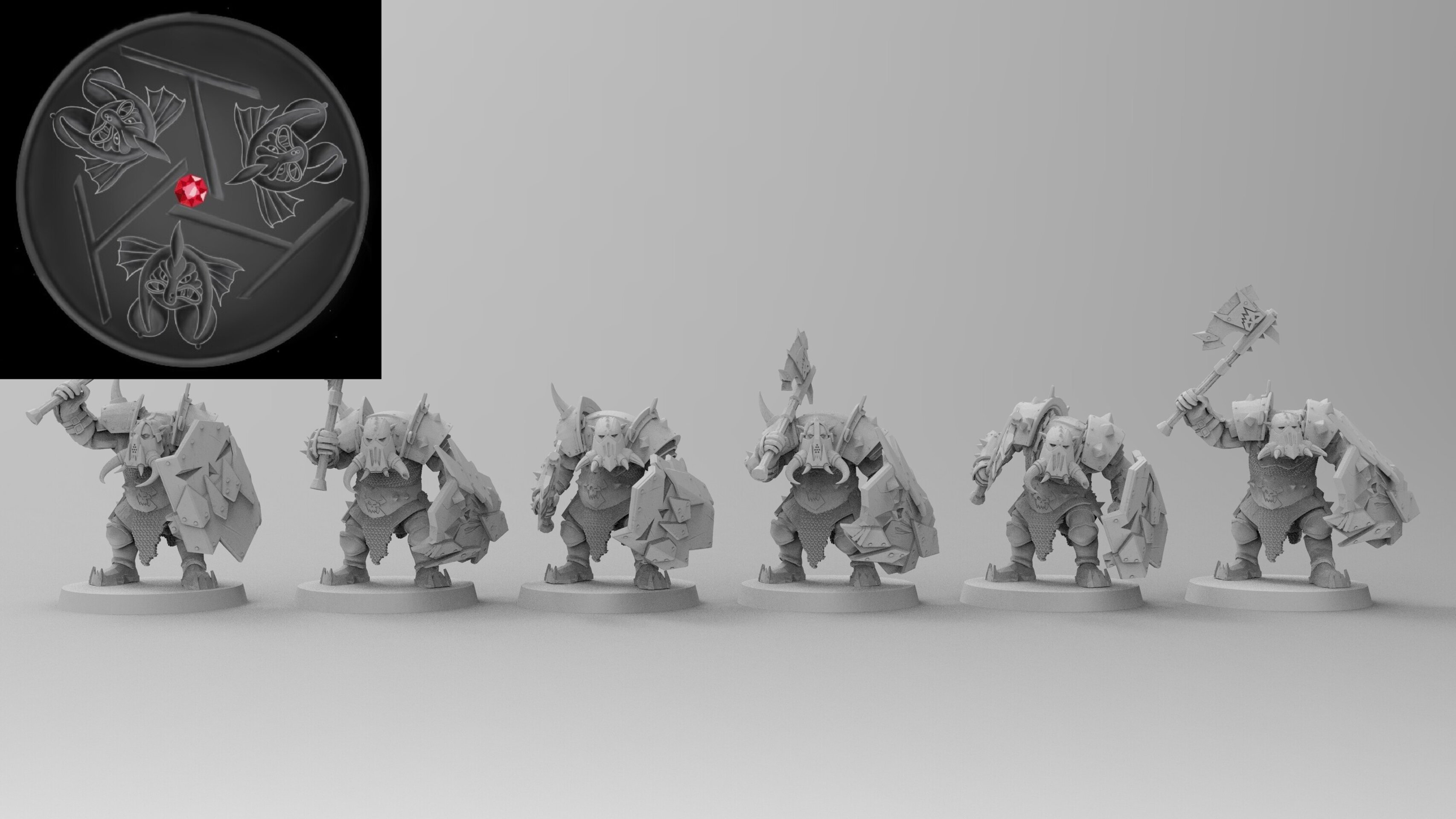 Black Orc Hero (emang) orcs & goblins - wargames - resin miniatures - 28 mm - 3