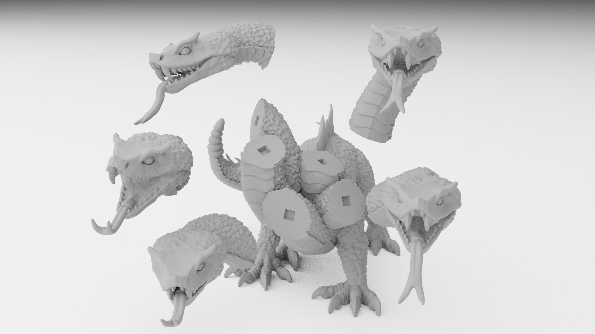 Hydra (ilhadiel) dark elves - wargames - resin miniatures - 28 mm - 4